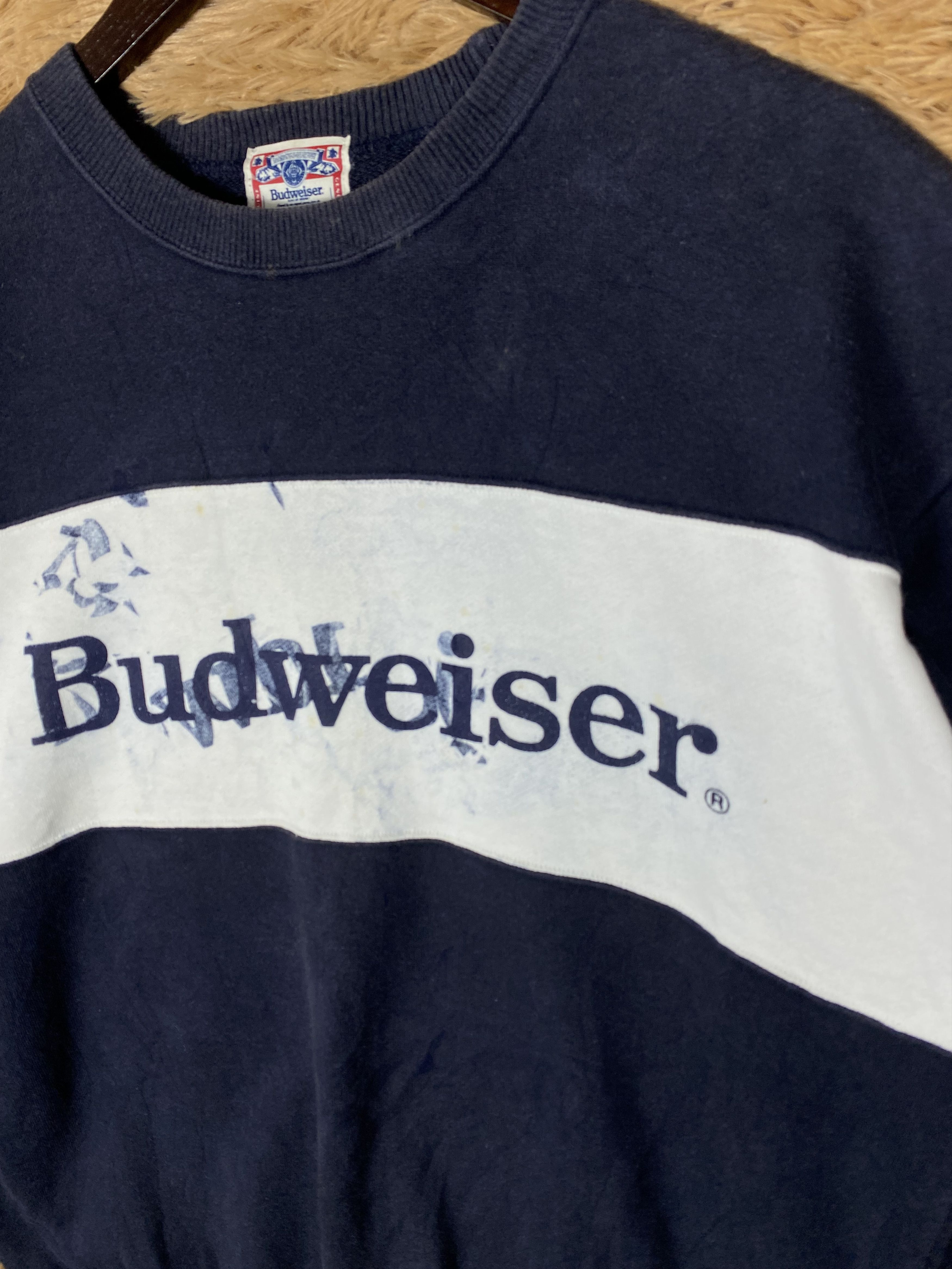 Vintage Vintage Budweiser Sweatshirts PS0306 Size US M / EU 48-50 / 2 - 3 Thumbnail