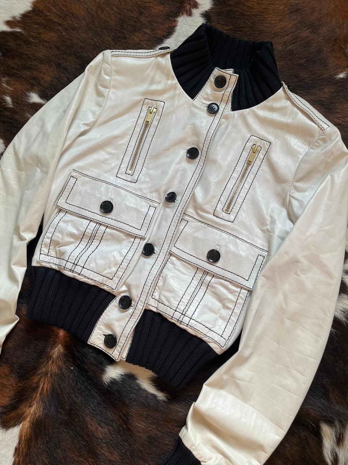 Gucci Gucci 2006 Genuine Leather Pockets Cropped Madonna Jacket Size XS / US 0-2 / IT 36-38 - 5 Thumbnail