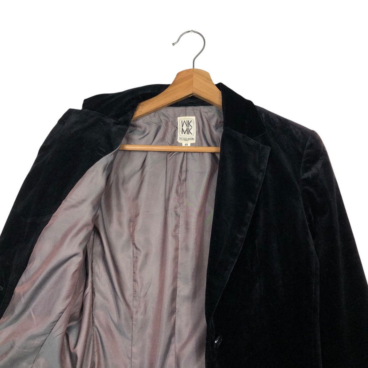 Michel Klein 📌Vintage Cropped Biker Jacket Michel Klein Paris Size M / US 6-8 / IT 42-44 - 13 Thumbnail