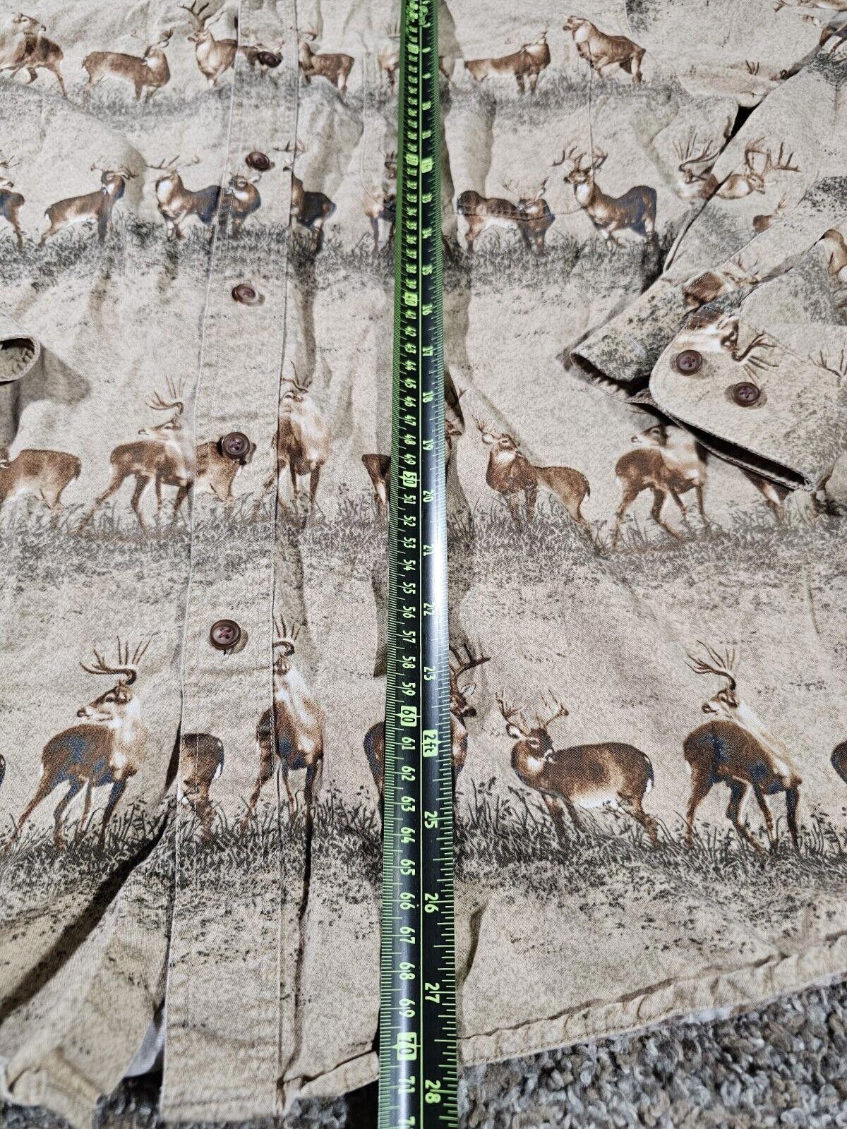 Designer Bluff Creek Outfitters Shirt Mens Large Bucks In Rows Size US L / EU 52-54 / 3 - 6 Thumbnail