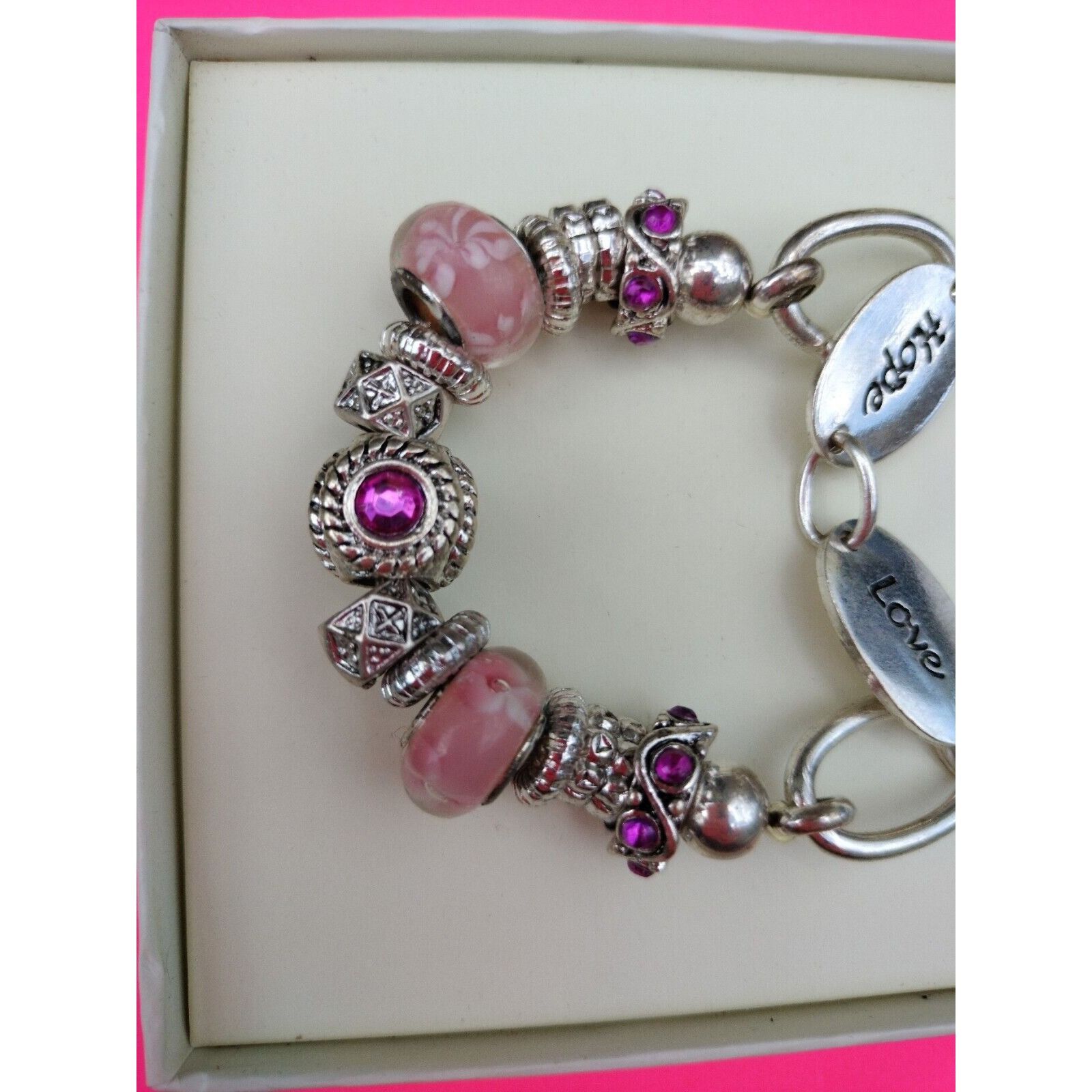 Designer Kim Rogers Bangle Bracelet Silver Tone Jewelry Inspiration C Size ONE SIZE - 6 Thumbnail