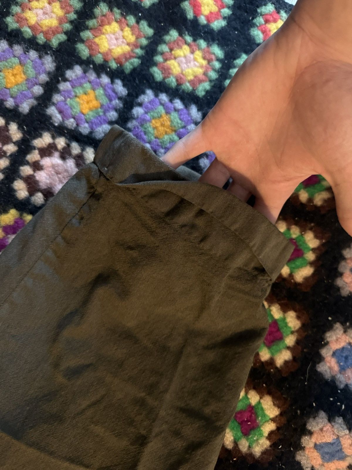 Brooks Brothers Brooks Brothers Mens Khaki Beige Wool Pleated Cuffed Trouser Size US 32 / EU 48 - 4 Thumbnail