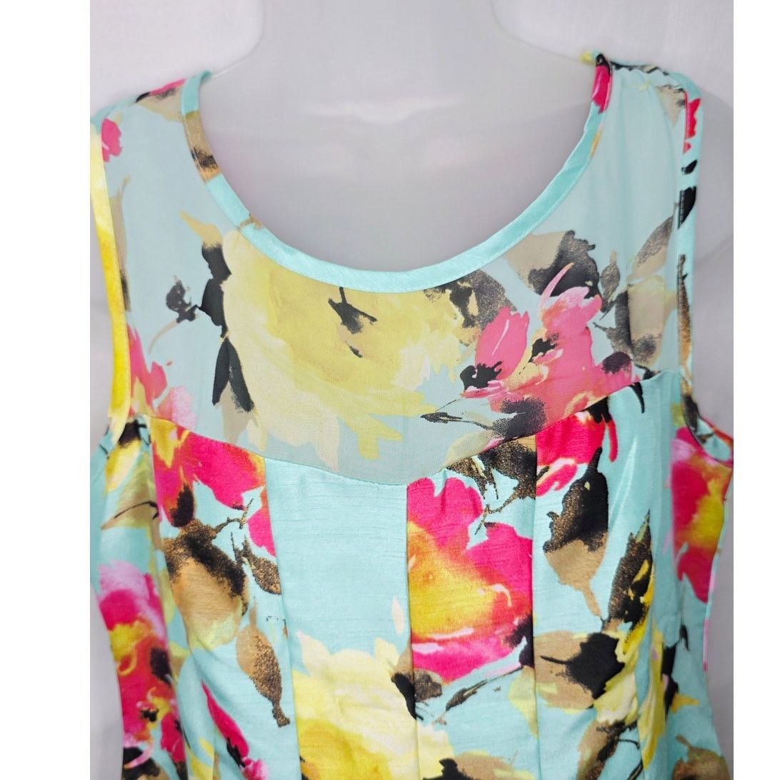 Other Chadwicks Boston Floral Fit Flare Dress Spring Garden Size M / US 6-8 / IT 42-44 - 3 Thumbnail