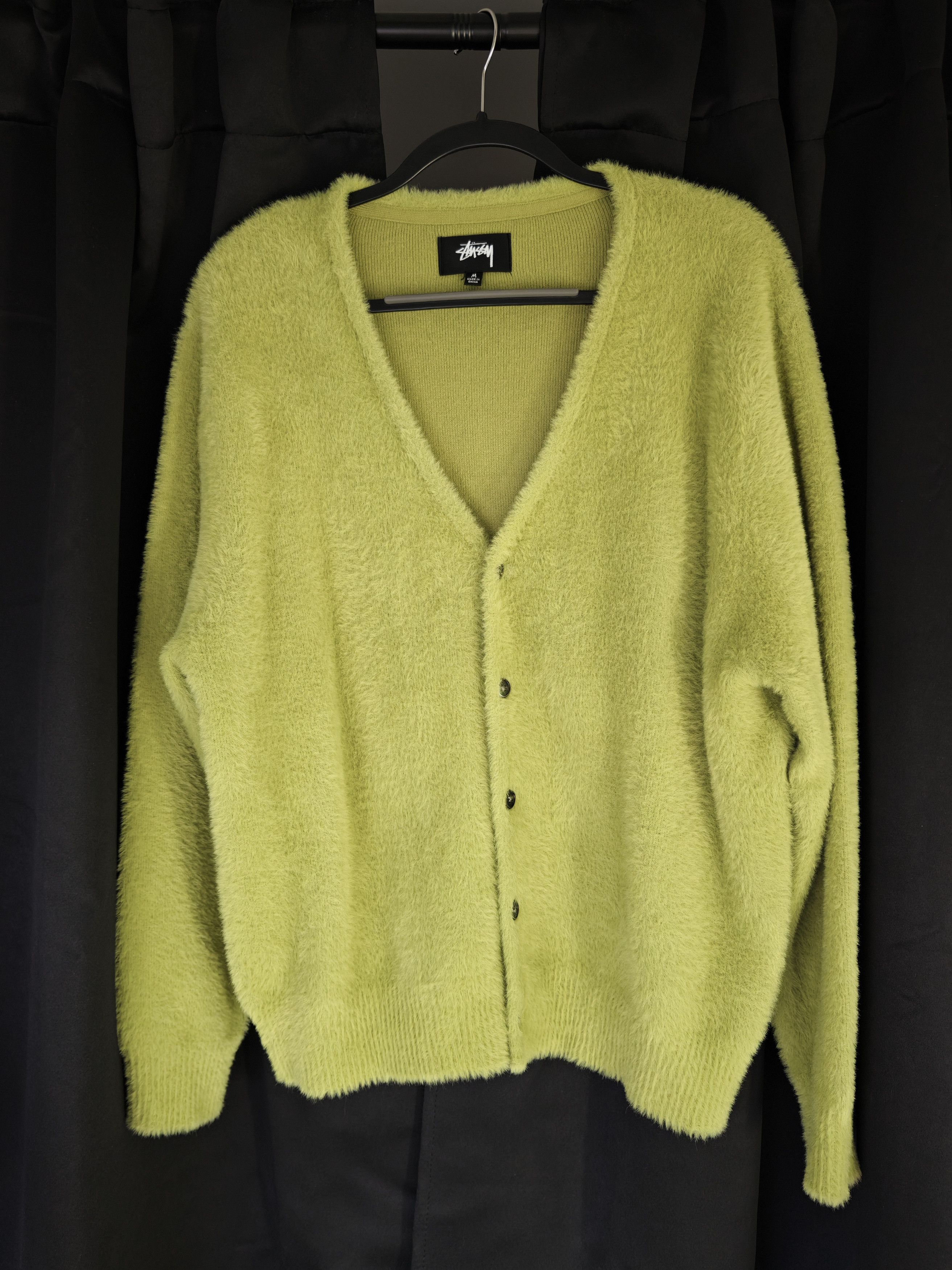 Stussy Shaggy Cardigan | Grailed