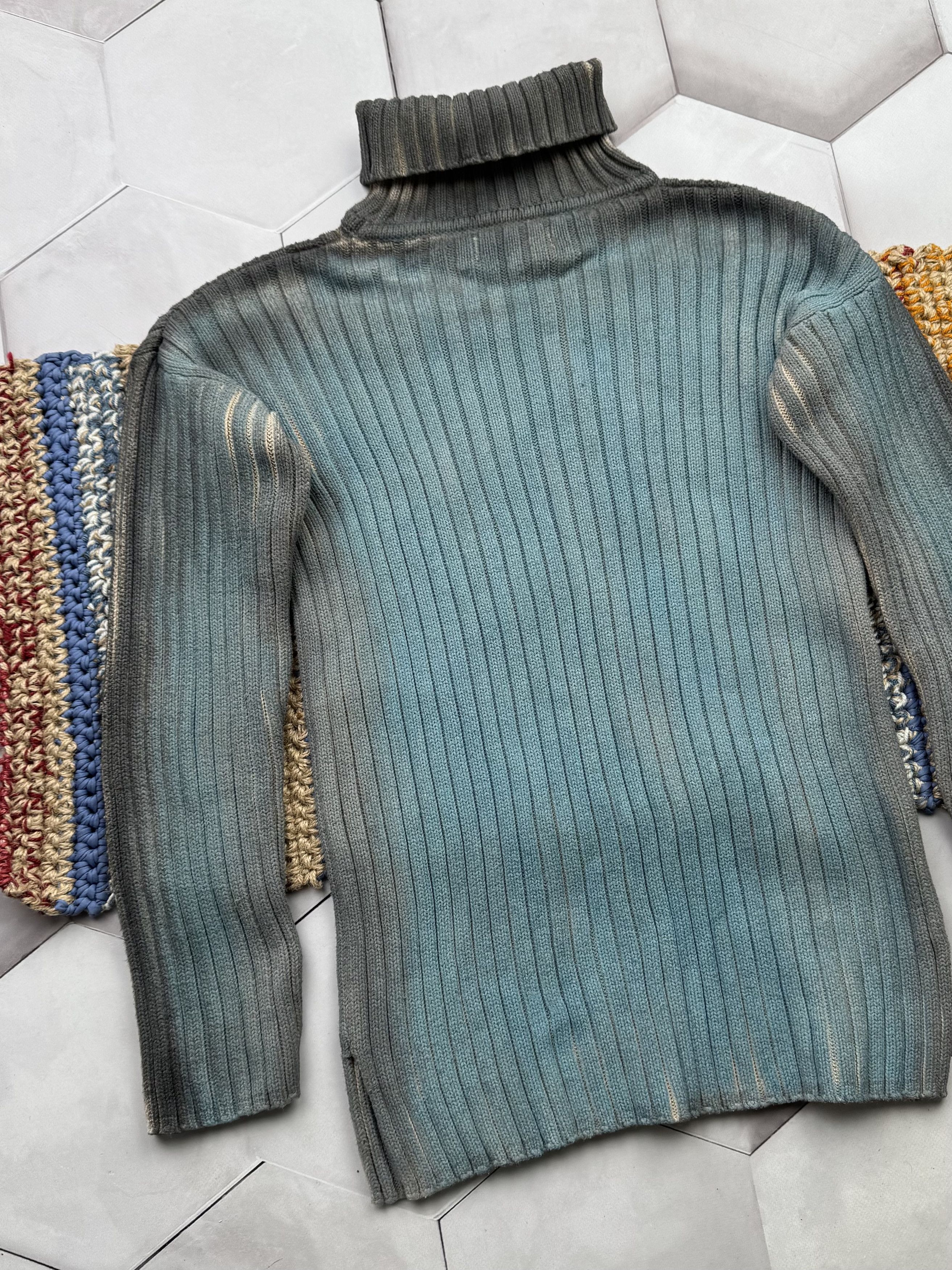 Japanese Brand Vintage Faded Ribbed Sweater (E4) Size M / US 6-8 / IT 42-44 - 6 Thumbnail