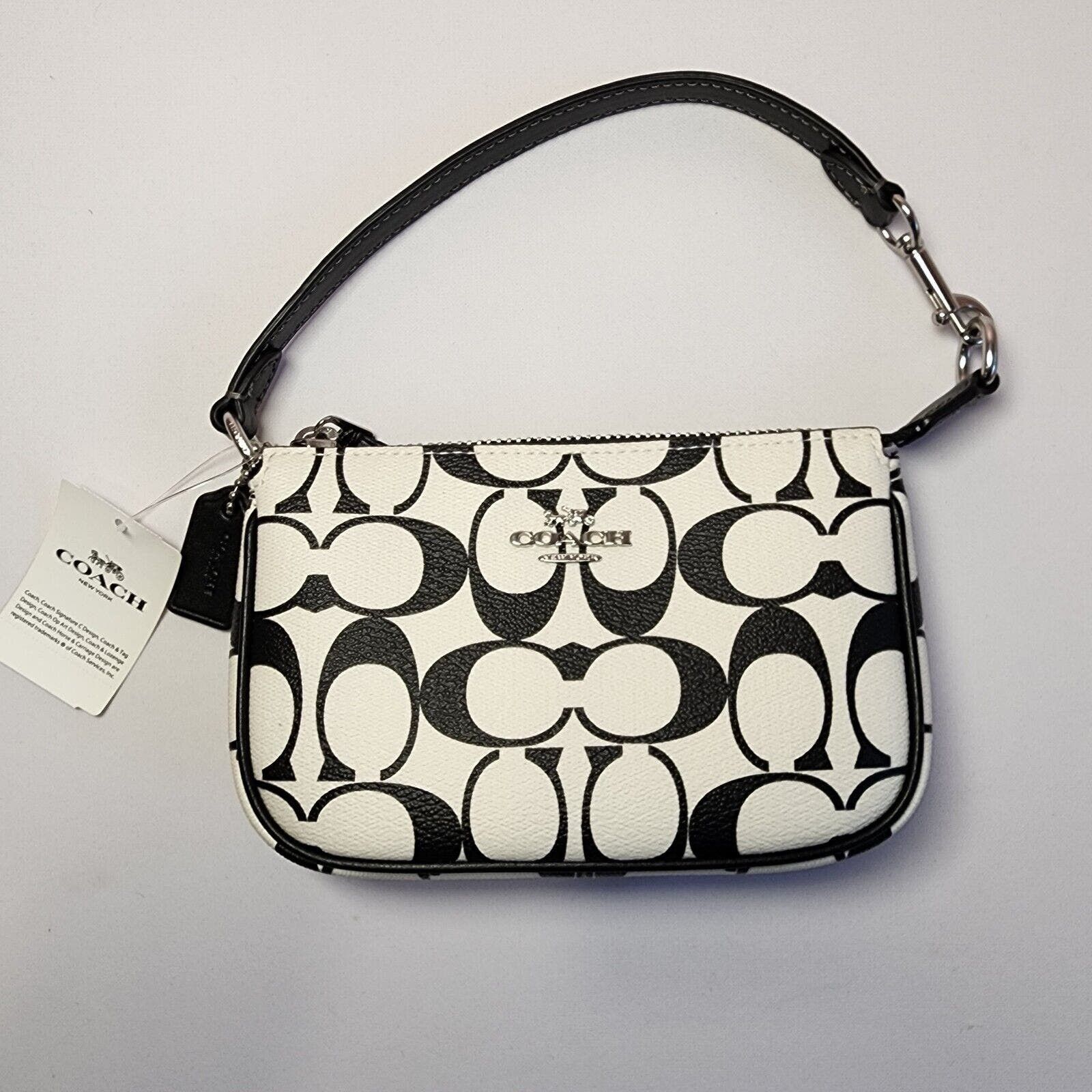 image of NWT Coach Cp251 Nolita 15 Signature Canvas Leather Black, Women's