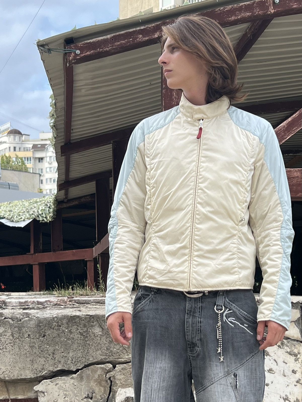 00s Prada Sport Reversible vintage nylon jacket red tab