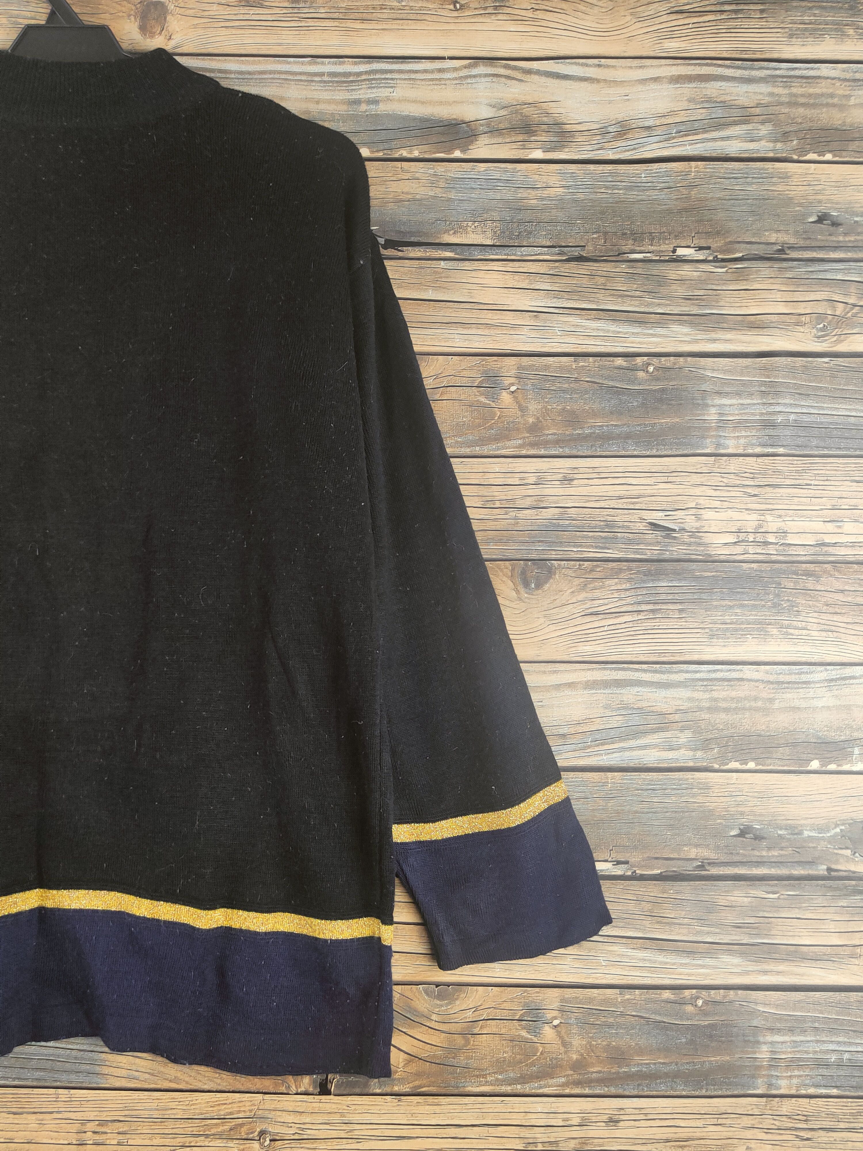 Japanese Brand DL Japanese Brand Black Knitwear Sweatshirts #46-471 Size L / US 10 / IT 46 - 10 Thumbnail
