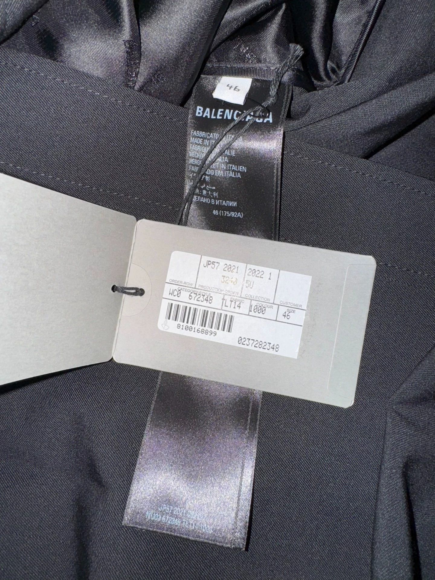 Balenciaga Brand new Balenciaga men's padded shoulder jacket Size US M / EU 48-50 / 2 - 6 Thumbnail