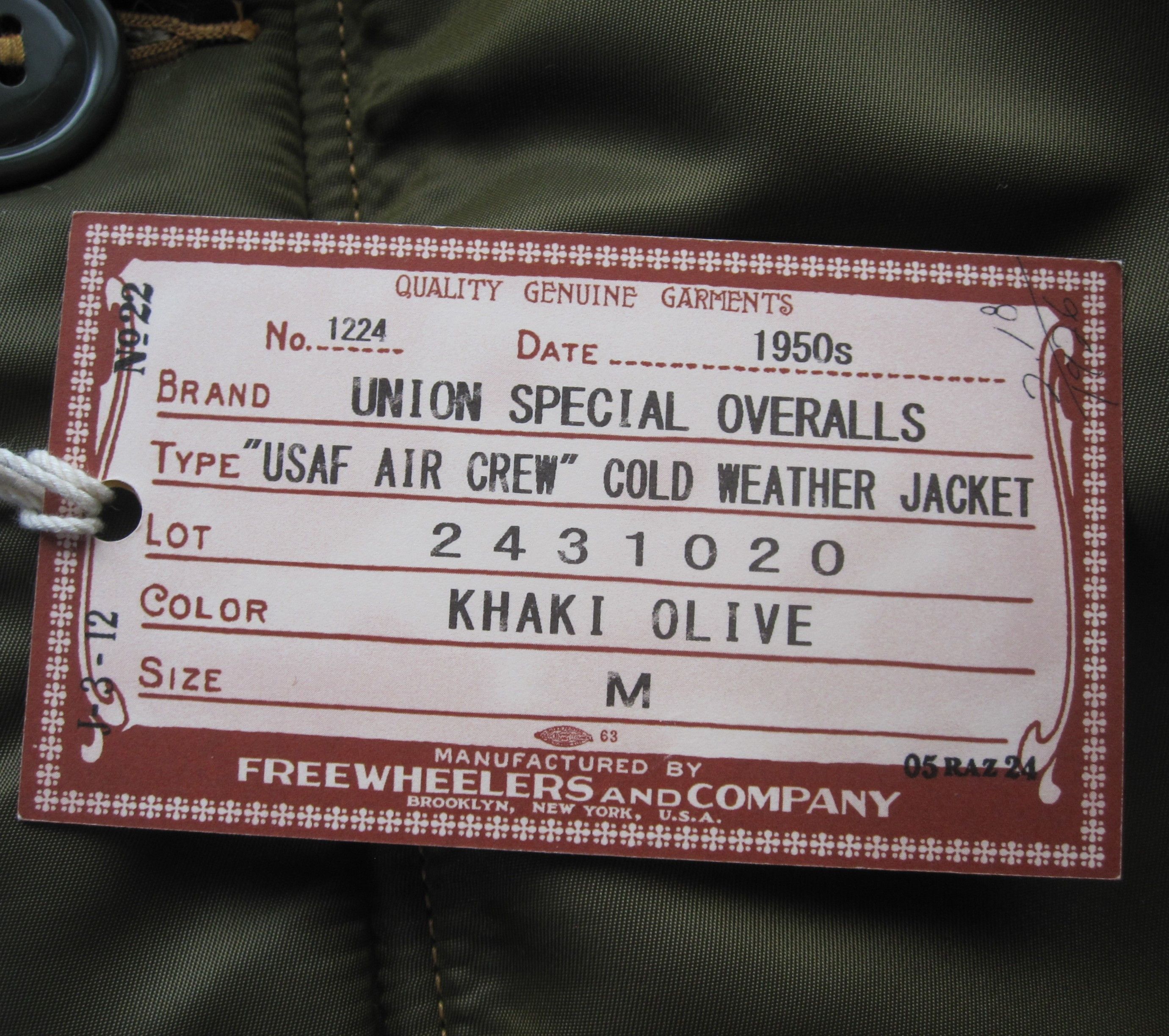 Freewheelers “USAF AIR CREW” COLD WEATHER JACKET Size US M / EU 48-50 / 2 - 9 Thumbnail