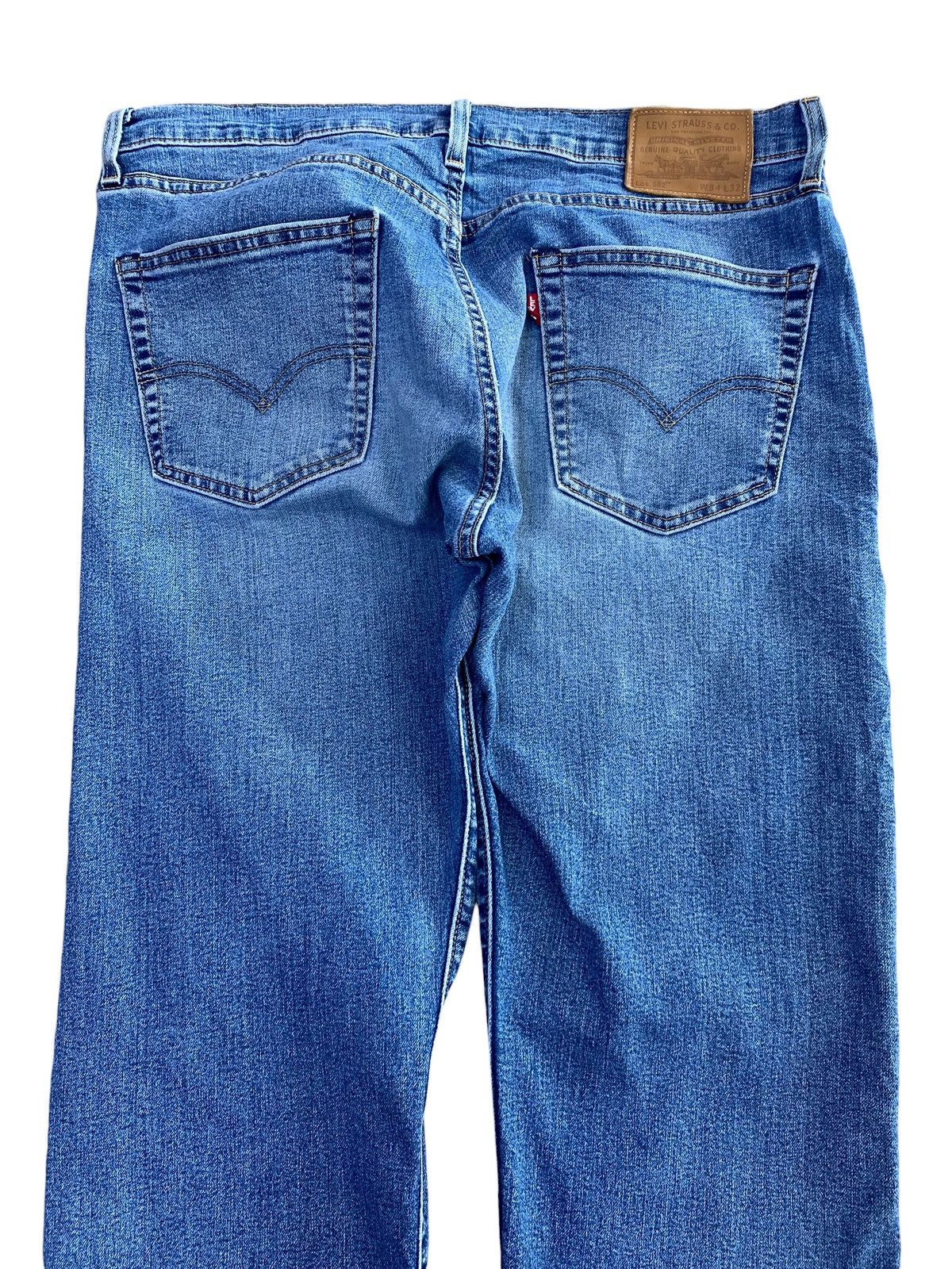 Levi's Vintage Levi’s 502 Blue Acid Wash Style Ripped Jeans Size US 34 / EU 50 - 4 Thumbnail