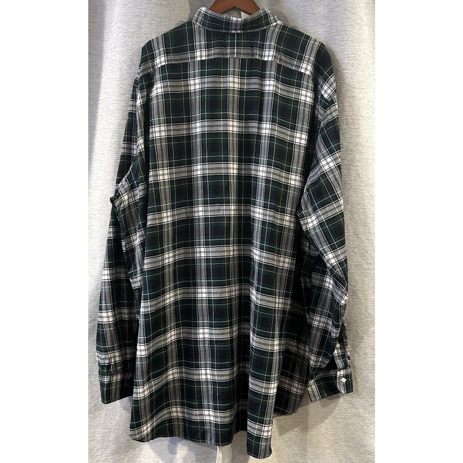 Polo Ralph Lauren Polo Ralph Lauren Performance Plaid Shirt Mens 4XLT Green Flannel Button-Up Shirt Long Sleeve Casual Size US XXL / EU 58 / 5 - 4 Thumbnail