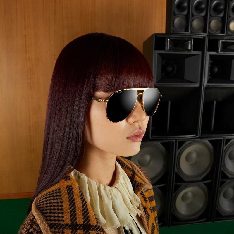 Gucci × Vintage Gucci sunglasses GG1220S 001 59 Made in Japan New Collection Size ONE SIZE - 12 Thumbnail