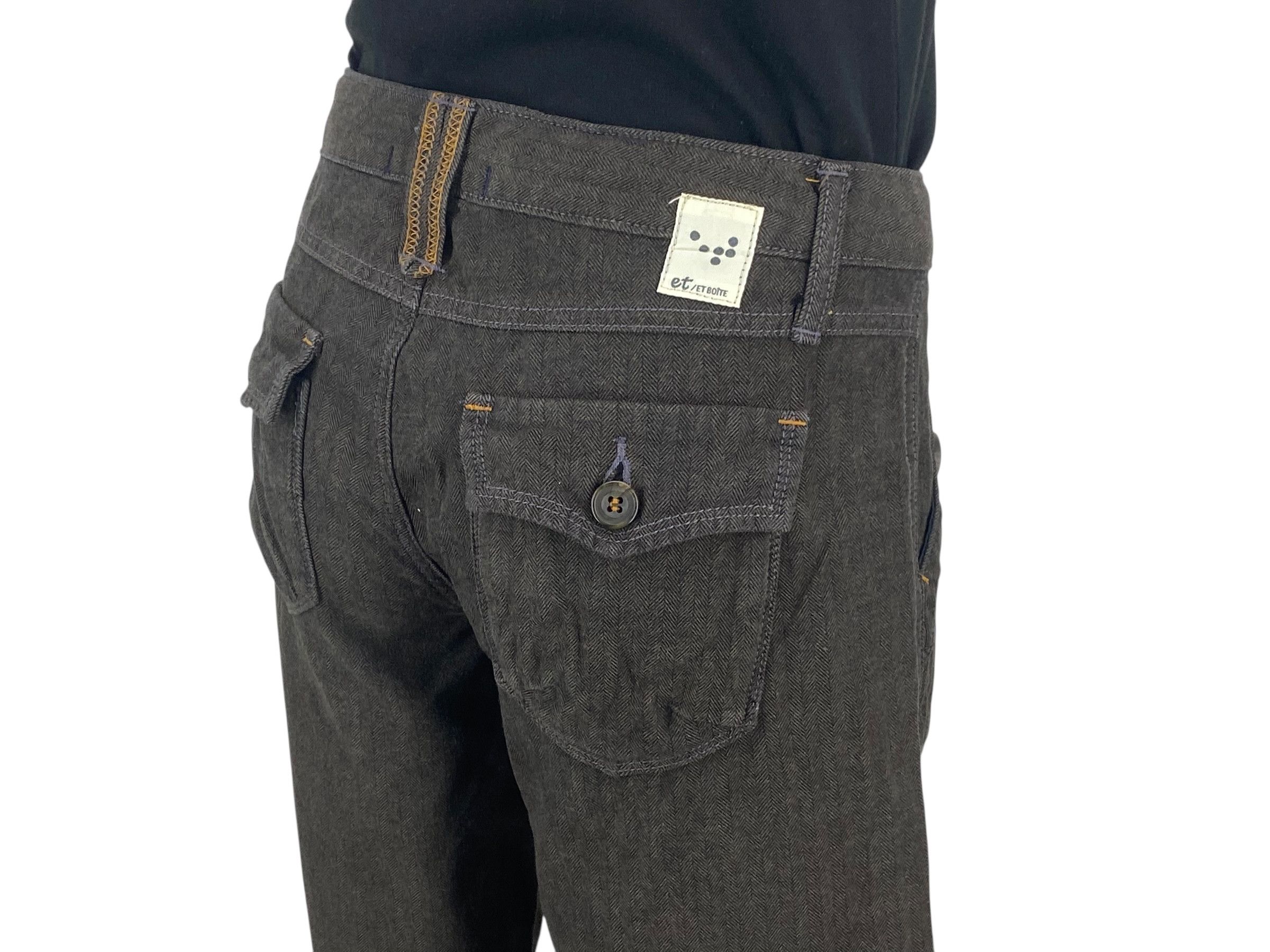 Japanese Brand Et Boîte Jeans Baker Pocket Pants Size 29" - 6 Thumbnail