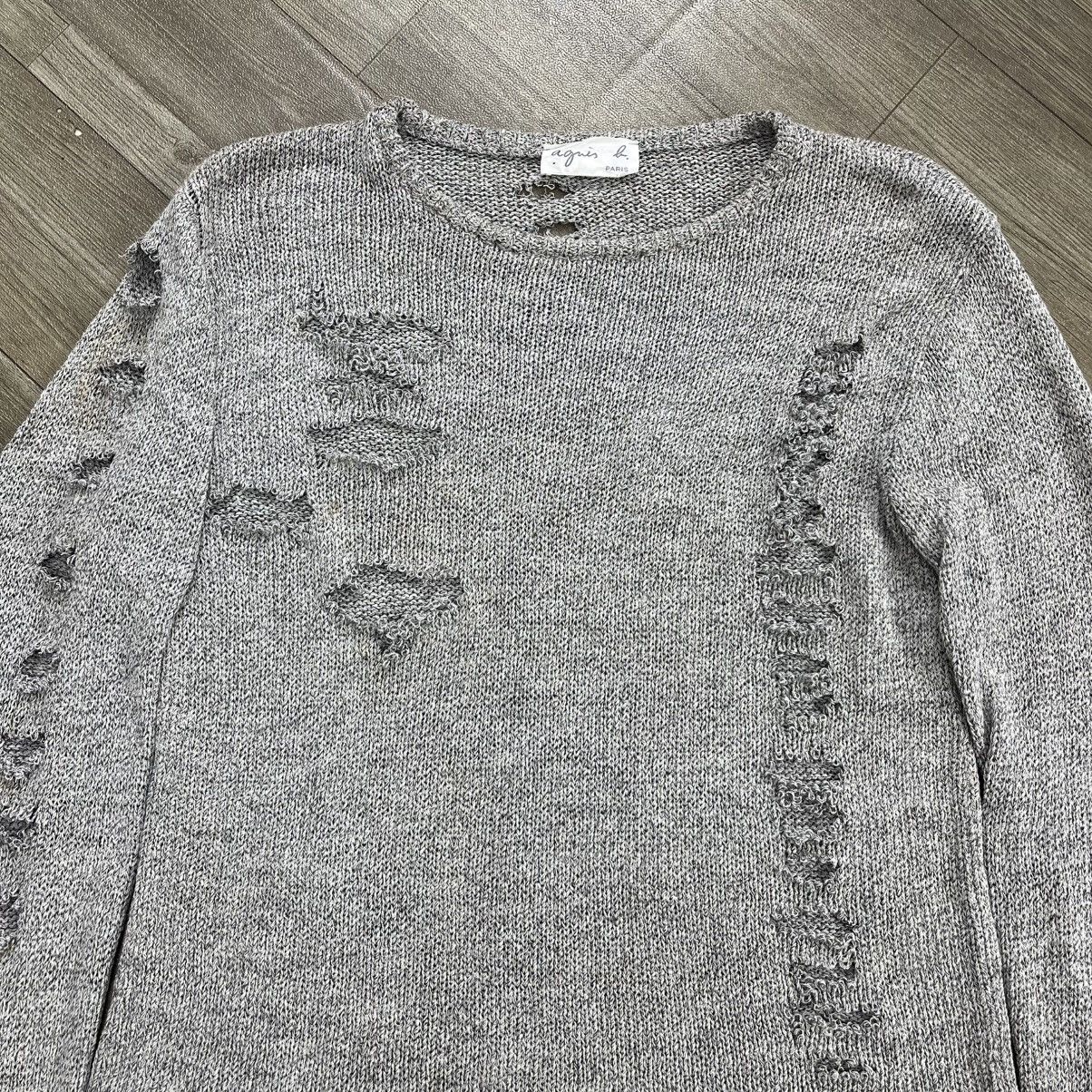 agnes b. Vintage Agnes b. Paris Distressed Knitted Balenciaga Style Size US S / EU 44-46 / 1 - 3 Thumbnail