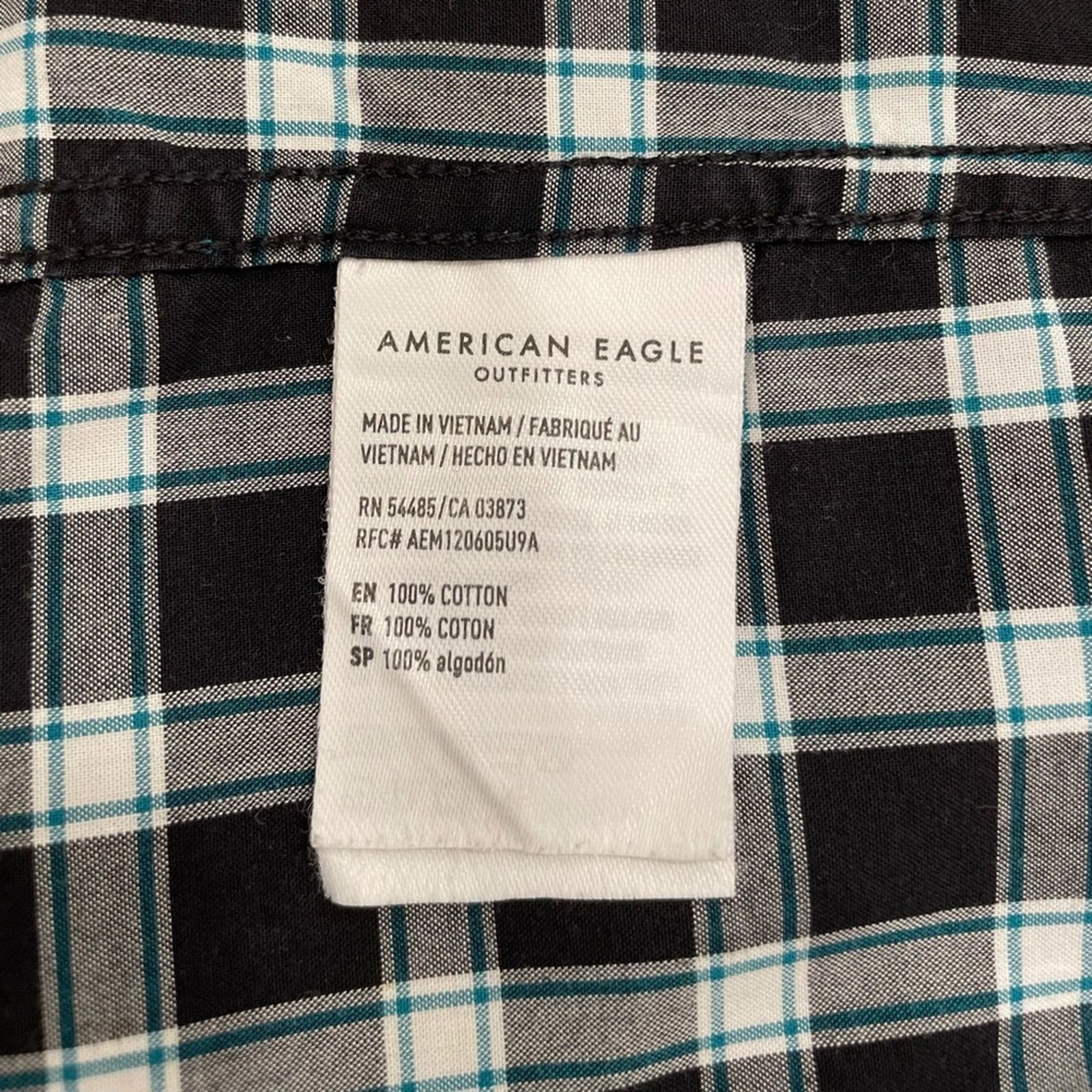 American Eagle Outfitters American Eagle Outfitters Plaid Poplin Button Down Shirt XS Size US XS / EU 42 / 0 - 8 Thumbnail
