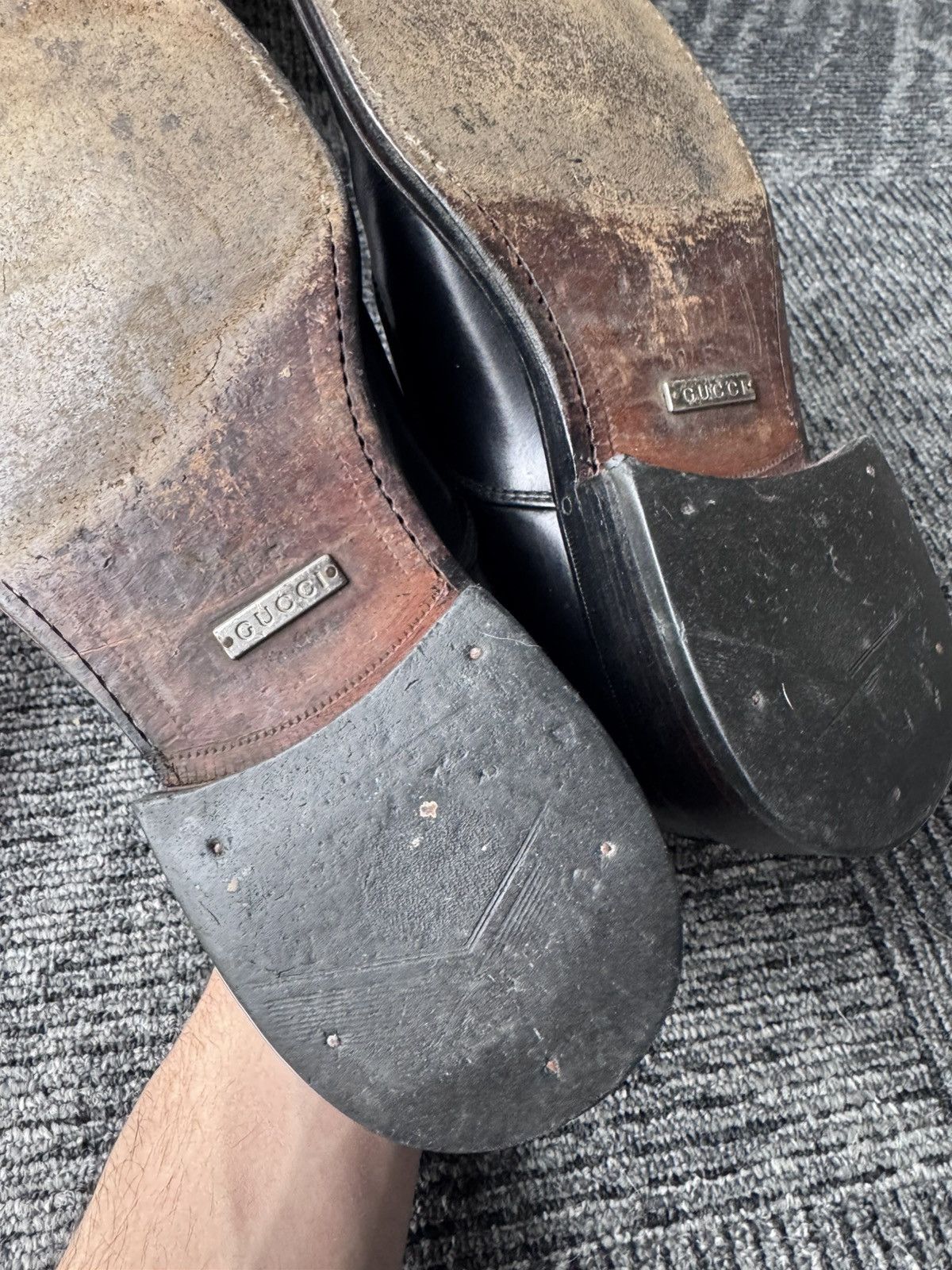 Gucci Vintage Gucci leather formal mens shoes Size US 7 / EU 40 - 8 Thumbnail