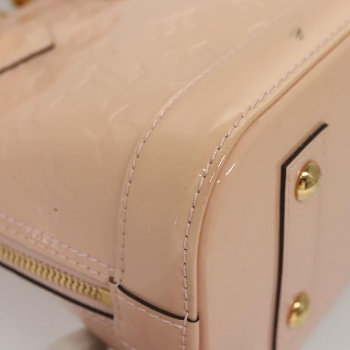 Louis Vuitton LOUIS VUITTON Vernis Alma BB Hand Bag Pink Rose Valerine Size ONE SIZE - 10 Thumbnail