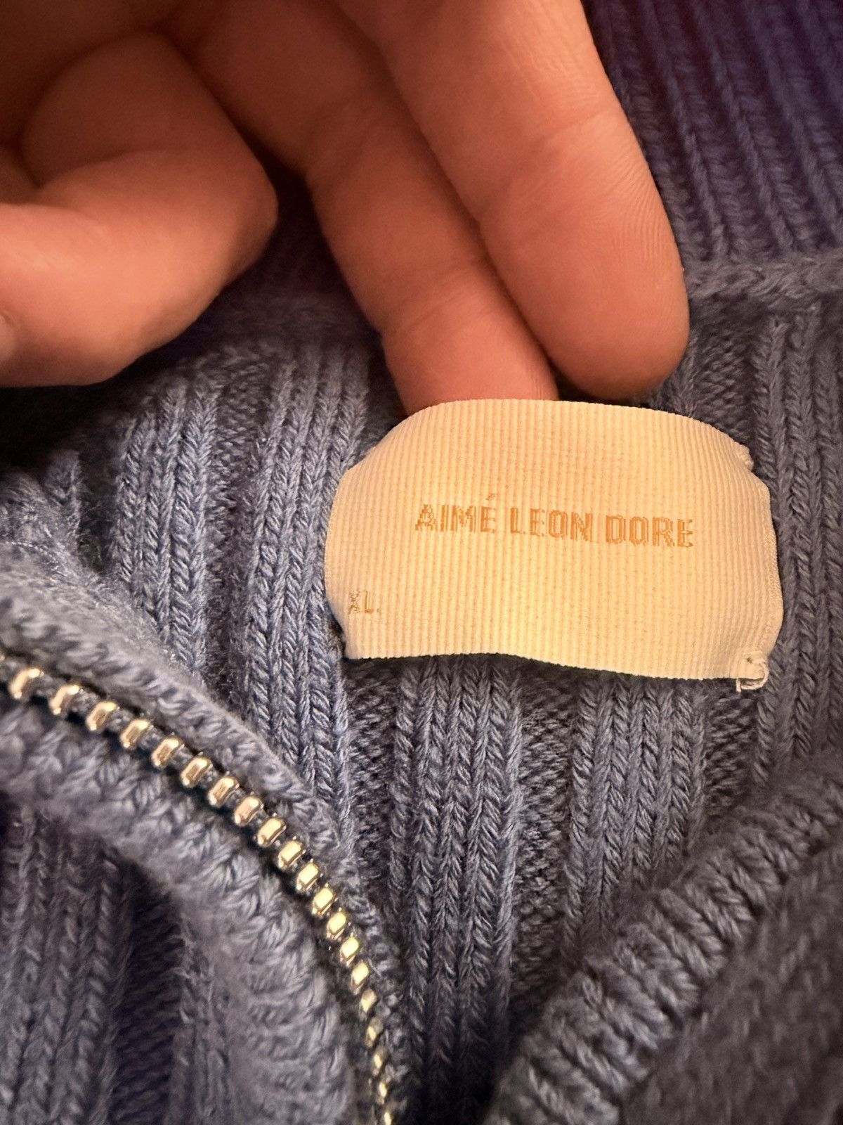 Aime Leon Dore Aime Leon Dore Drop Needle Full-Zip Hoodie “Slate Blue” XL Size US XL / EU 56 / 4 - 3 Thumbnail