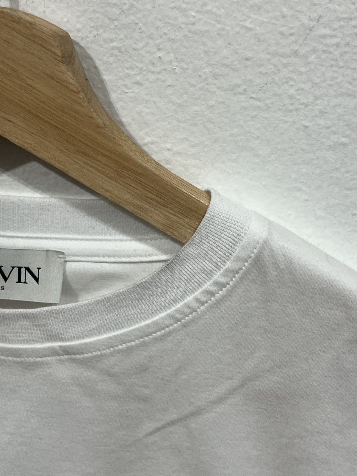 Lanvin Lanvin White Logo Embroidered Tee Size US S / EU 44-46 / 1 - 7 Thumbnail