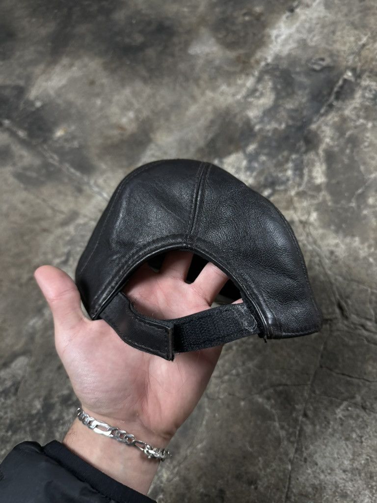 Vintage 90s Vintage Leather Cap Kanye West Size ONE SIZE - 3 Thumbnail