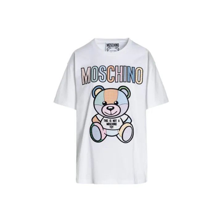 Moschino Moschino Bear Print Oversized T-Shirt 0079 Size S / US 4 / IT 40 - 1 Thumbnail