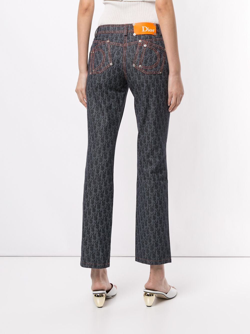 Dior 🔥F/W06 Dior by John Galliano Oblique Flight Monogram Jeans Size 27" / US 4 / IT 40 - 5 Thumbnail