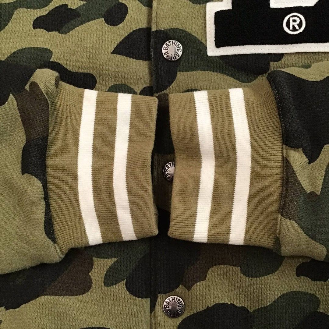 Bape BAPE camo Sweat varsity jacket 1st camo green a bathing ape Size US S / EU 44-46 / 1 - 6 Thumbnail