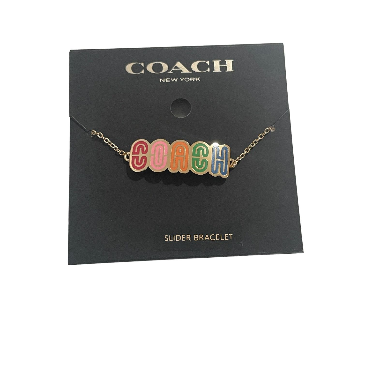 Coach Coach Slider Bracelet Logo Retro Slider Bracelet New Size ONE SIZE - 1 Thumbnail