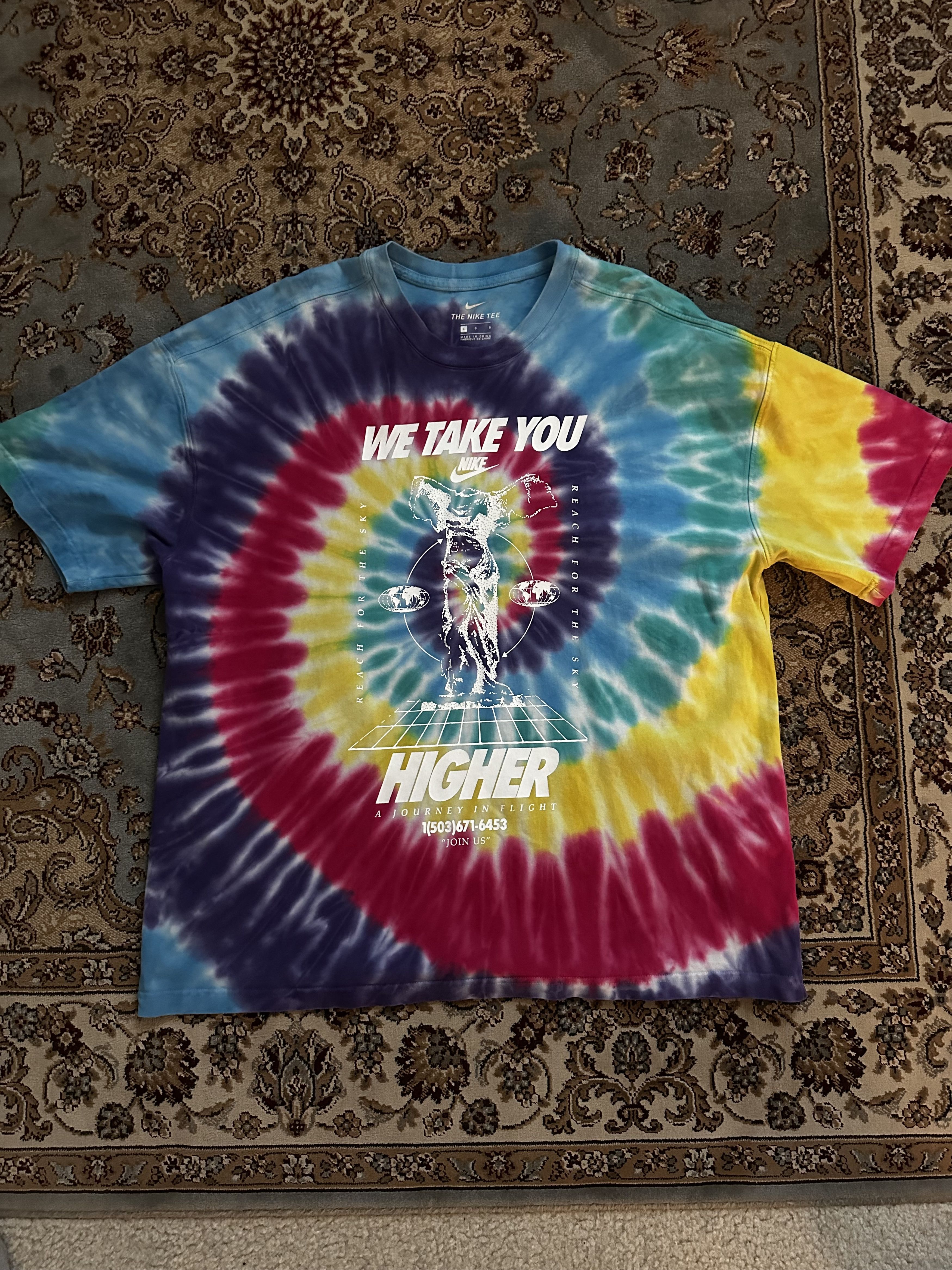 Nike Nike Tye Dye Shirt Size US L / EU 52-54 / 3 - 1 Thumbnail
