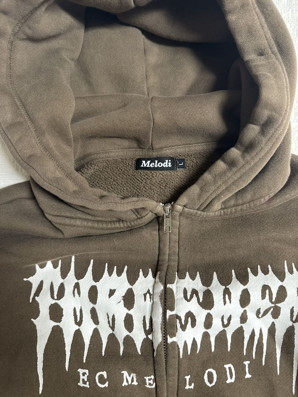 EC Melodi × Thrasher ec melodi thrasher brown zip up | Grailed