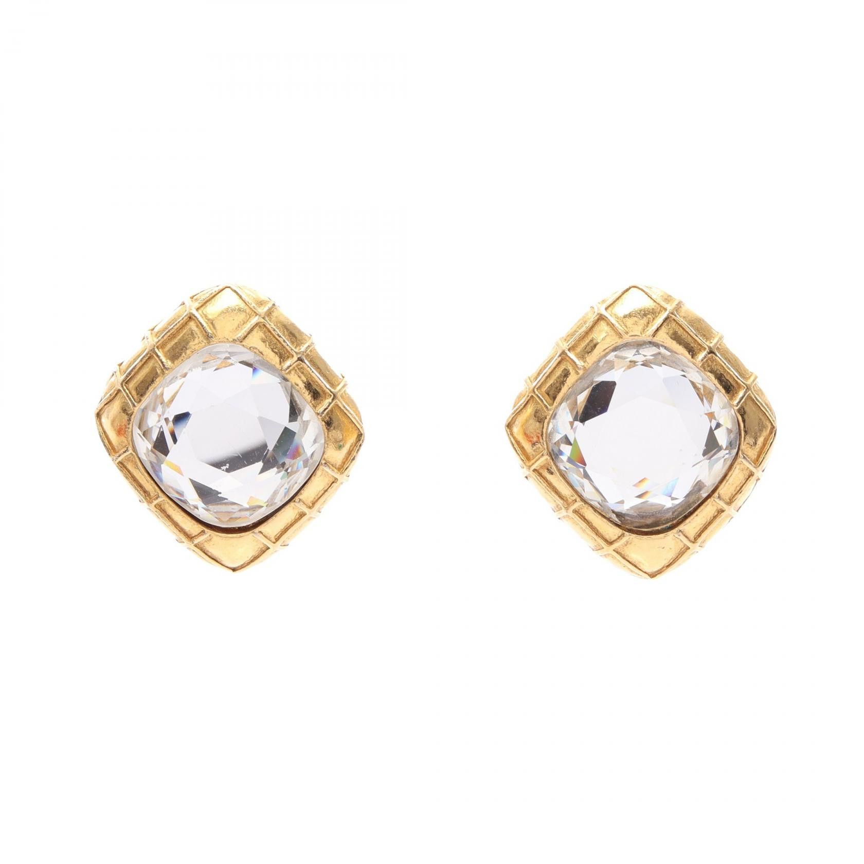 Chanel Chanel Chanel Matelasse Clip Earrings Metal Earrings DUTY FREE for USA Size ONE SIZE - 1 Thumbnail