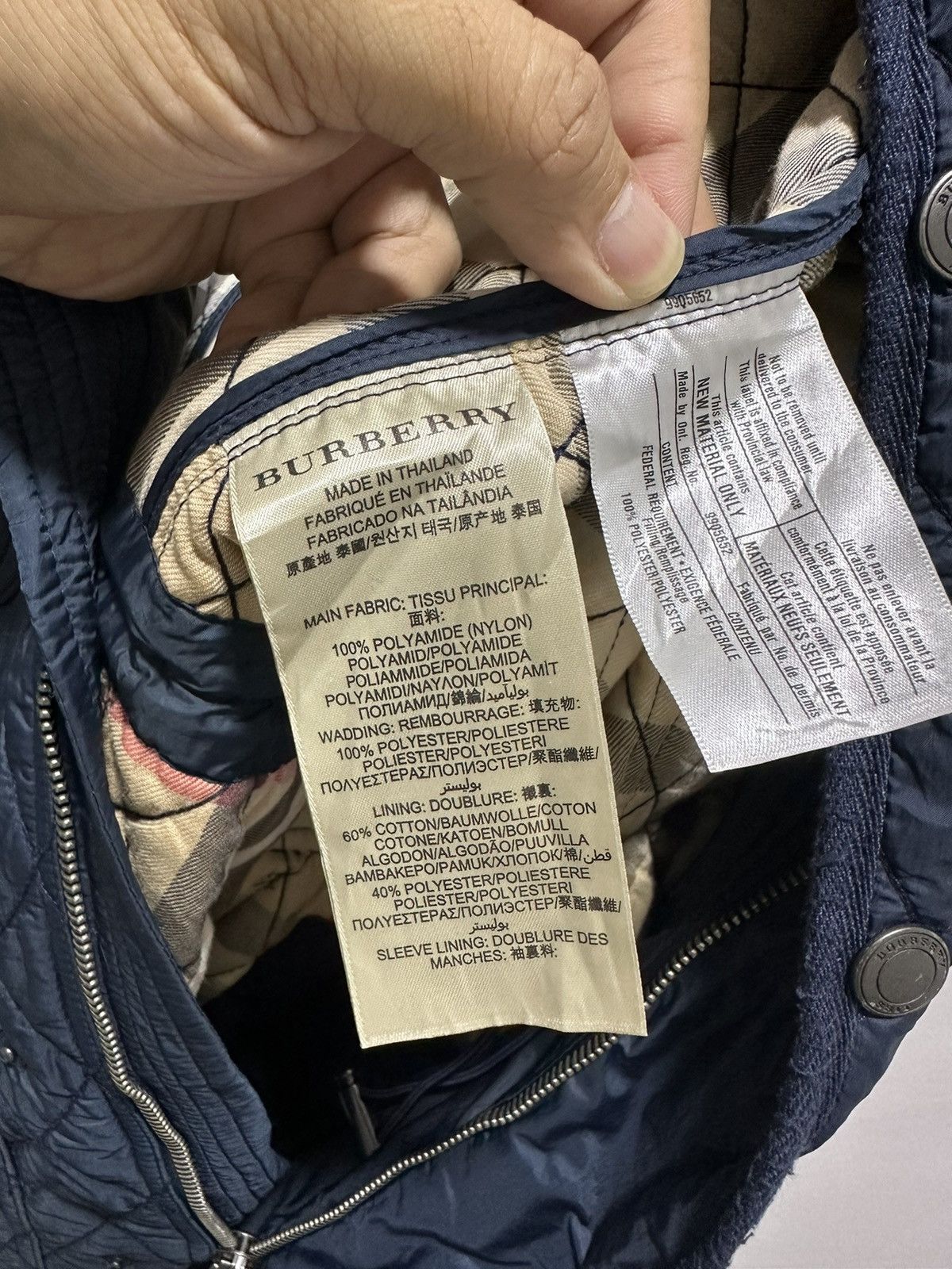 Burberry Burberry Brit Quilted Jacket Design Sun Faded Size US L / EU 52-54 / 3 - 9 Thumbnail