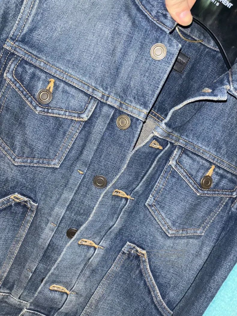 Saint Laurent Paris Saint Laurent Paris Denim Jacket Size S / US 4 / IT 40 - 4 Thumbnail