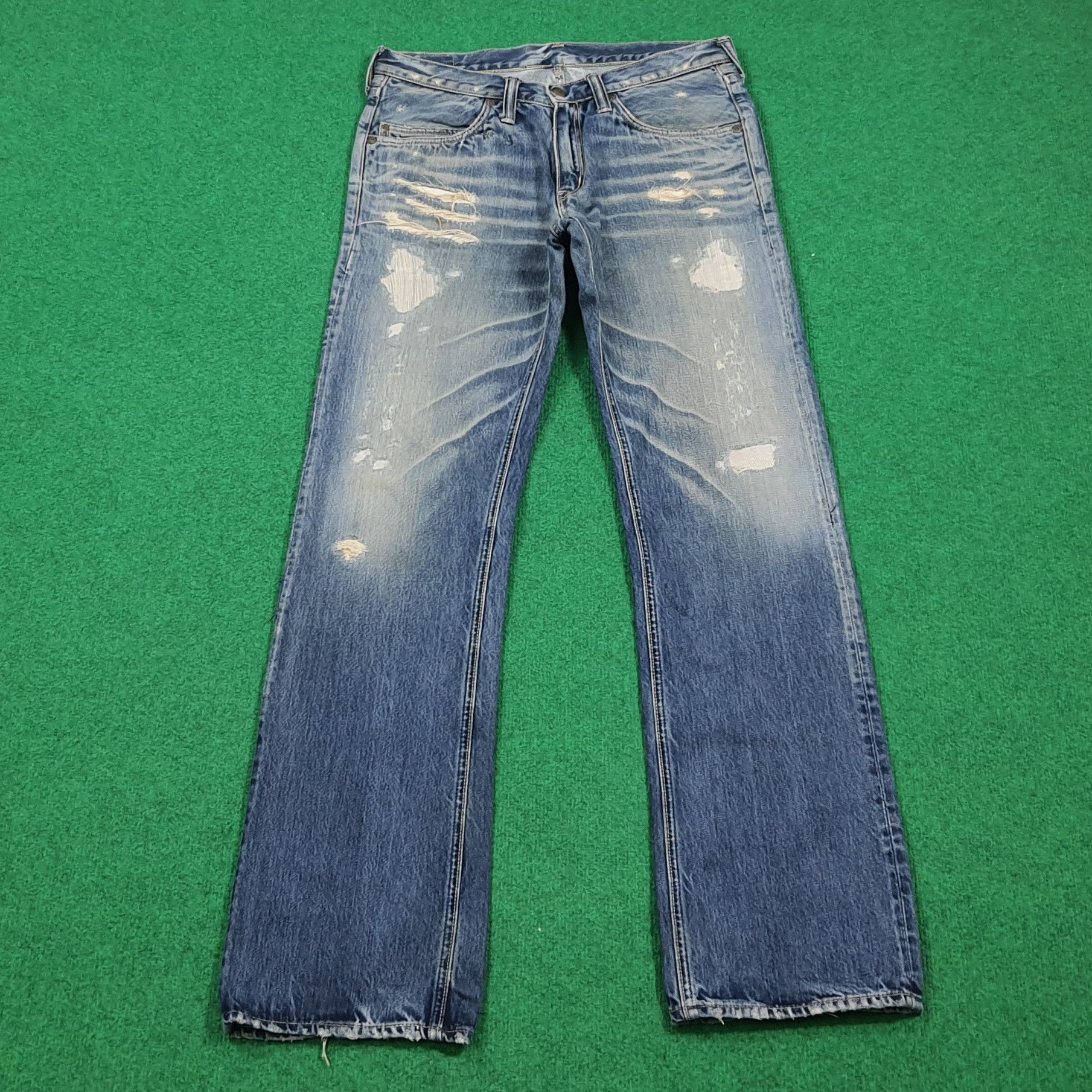 Blue Blue Japan Blue Blue Japan Hollywood Ranch Market Distressed E1N34 Size US 31 - 4 Thumbnail