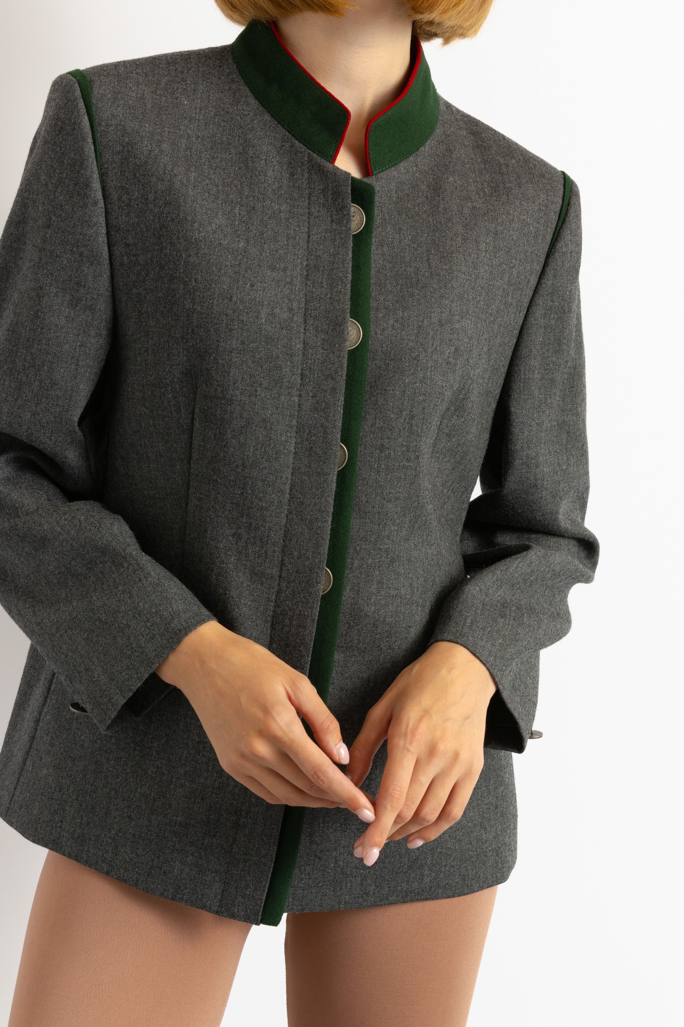 Vintage Preowned Woman Tyrol Dirndl Wool Blazer 8705 Size S / US 4 / IT 40 - 8 Thumbnail