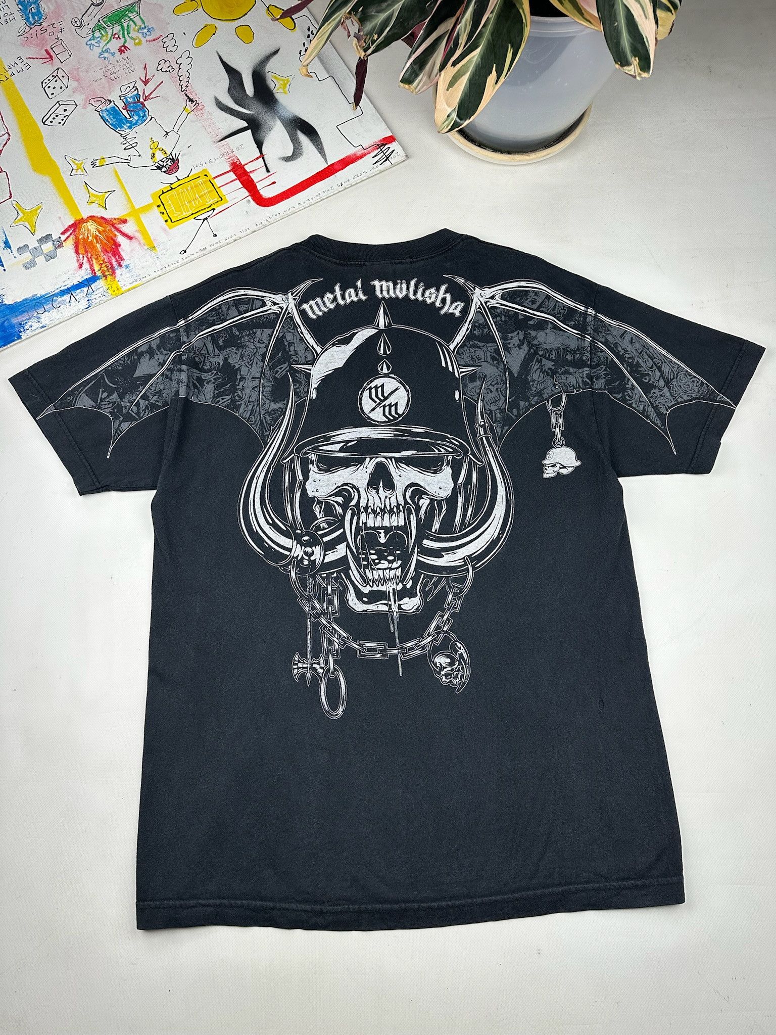 Band Tees Vintage Metal Mulisha skulls Motörhead parody USA Y2K Size US L / EU 52-54 / 3 - 1 Thumbnail