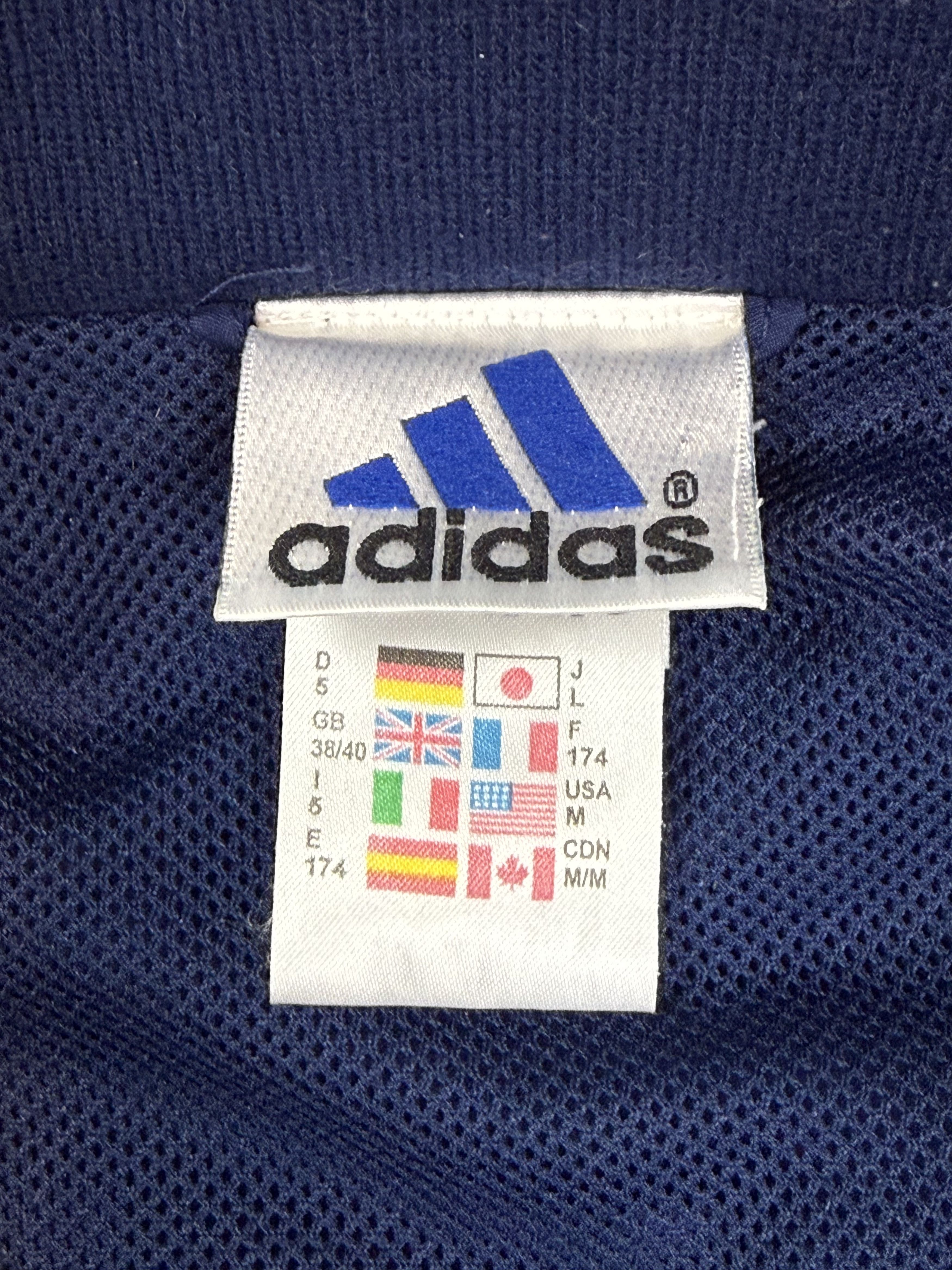 Adidas Vintage Adidas Windbreaker Navy Blue Size M Size US M / EU 48-50 / 2 - 4 Thumbnail