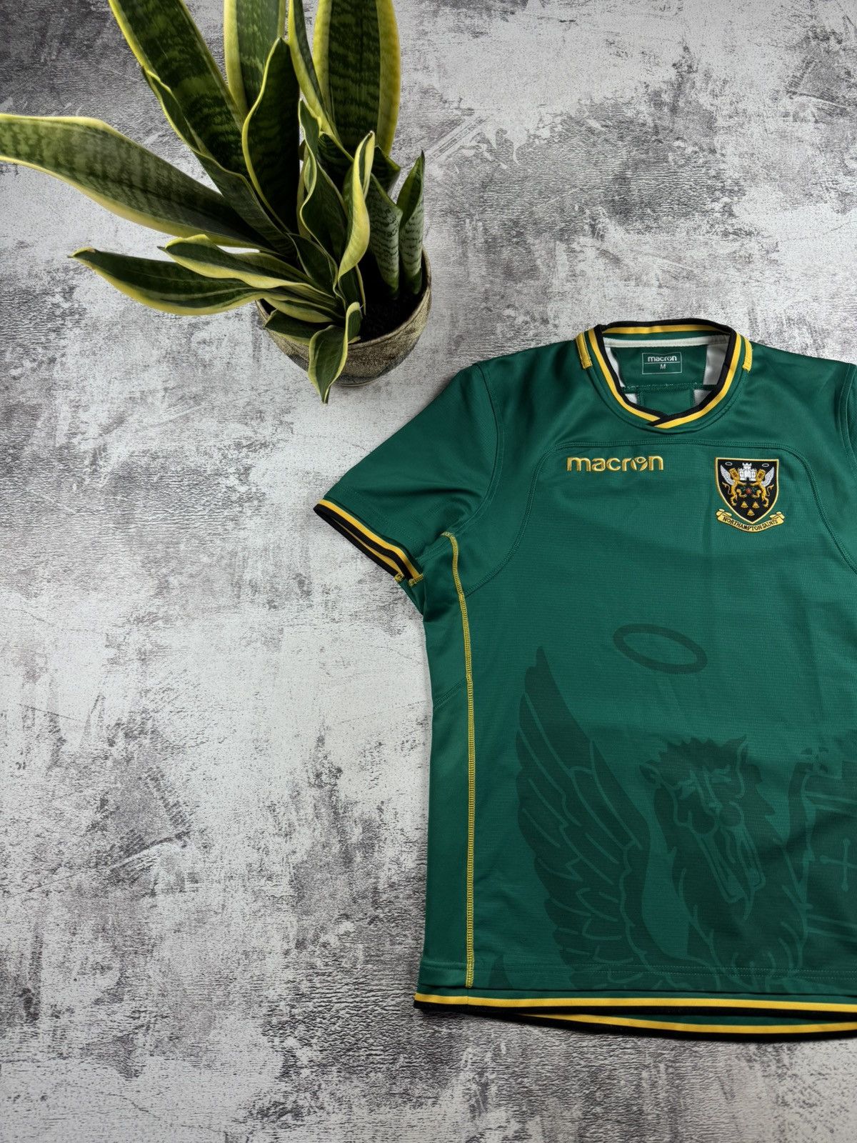 Macron Northampton Saints 2002 2003 Men’s Medium Macron Training Rugby T Shirt Jersey Size US M / EU 48-50 / 2 - 2 Thumbnail