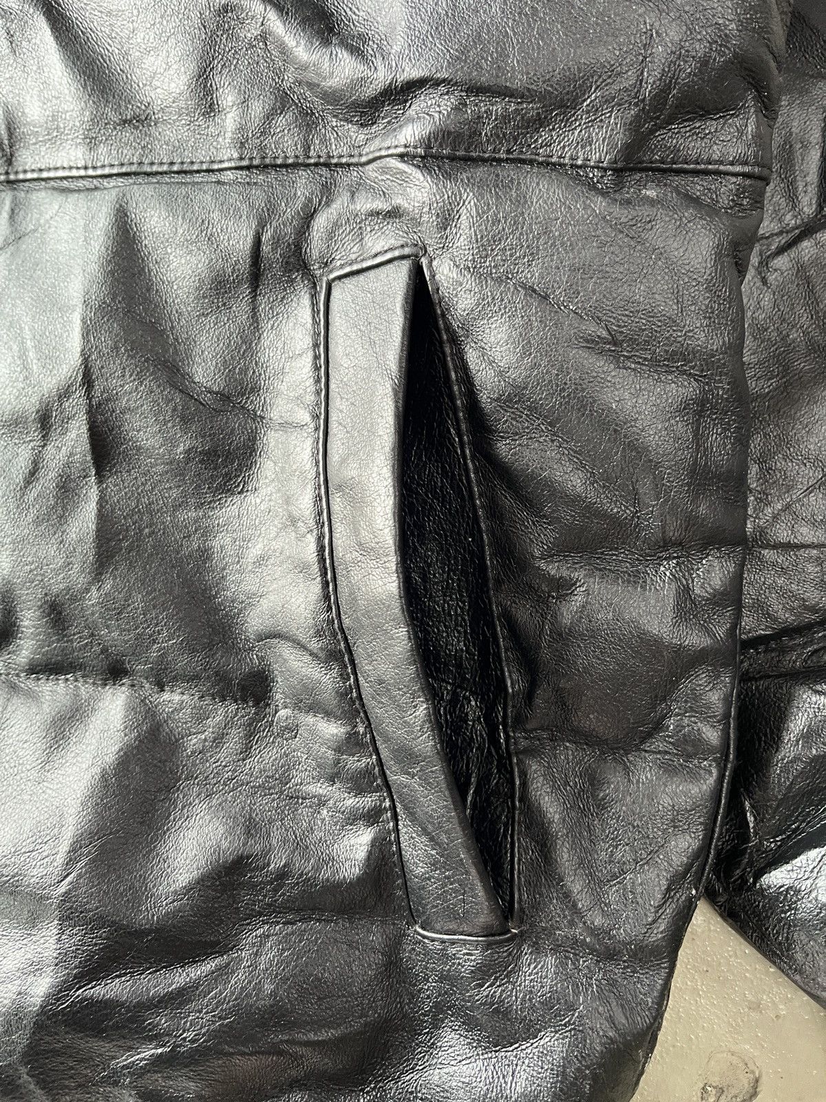 14th Addiction Vintage Genuine Leather Puffer Jacket Nanushka Yeezy Style Size US L / EU 52-54 / 3 - 7 Thumbnail