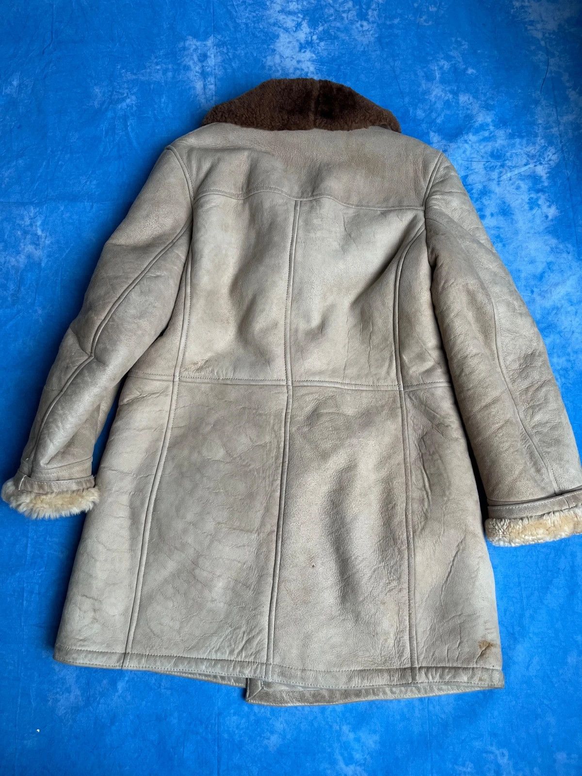 Vintage Vintage 80s Real Leather Sheep Skin Coat Size US M / EU 48-50 / 2 - 2 Thumbnail