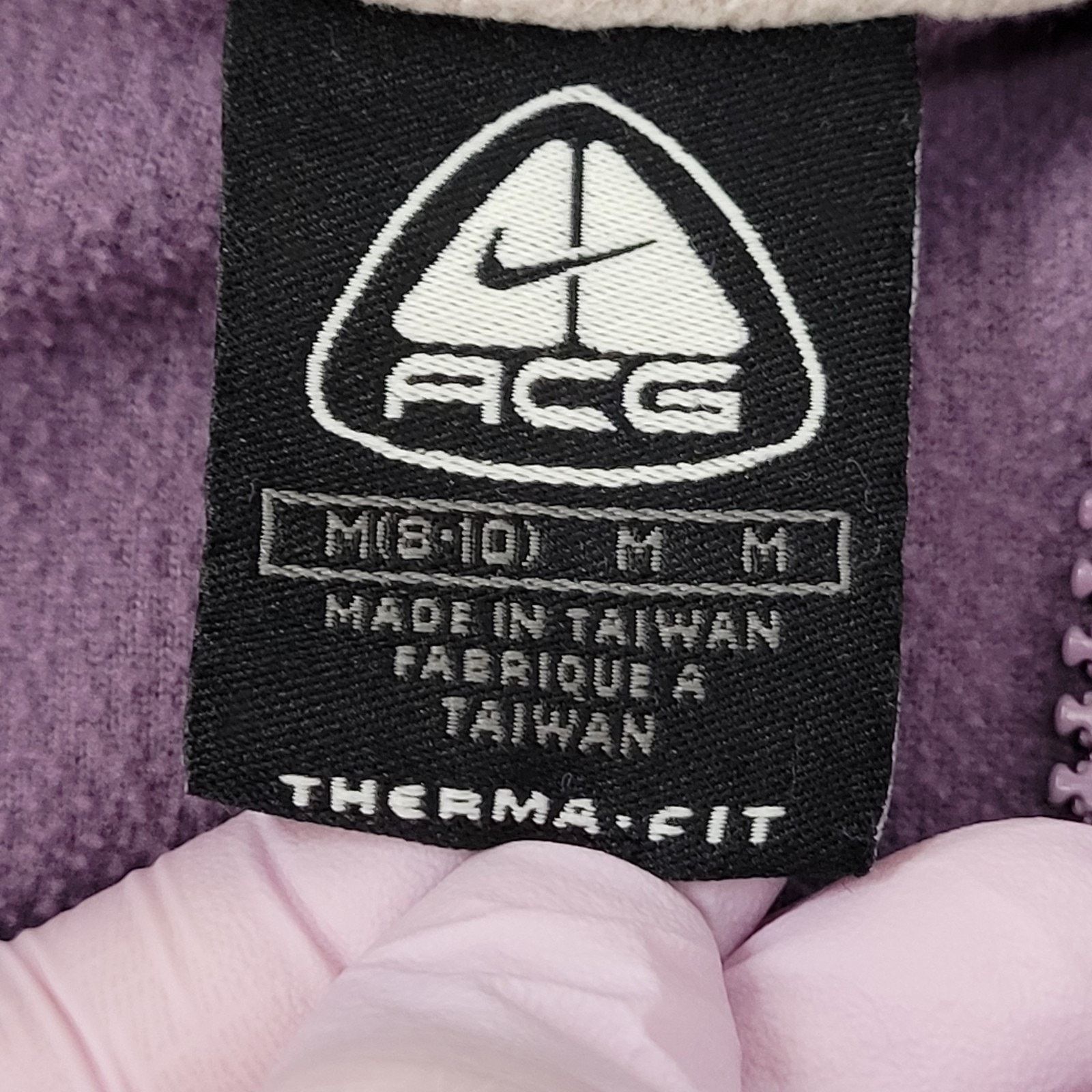 Nike Vintage 90s NIKE ACG Fleece Jacket Womens S/M 19x23 Purple Size M / US 6-8 / IT 42-44 - 9 Thumbnail