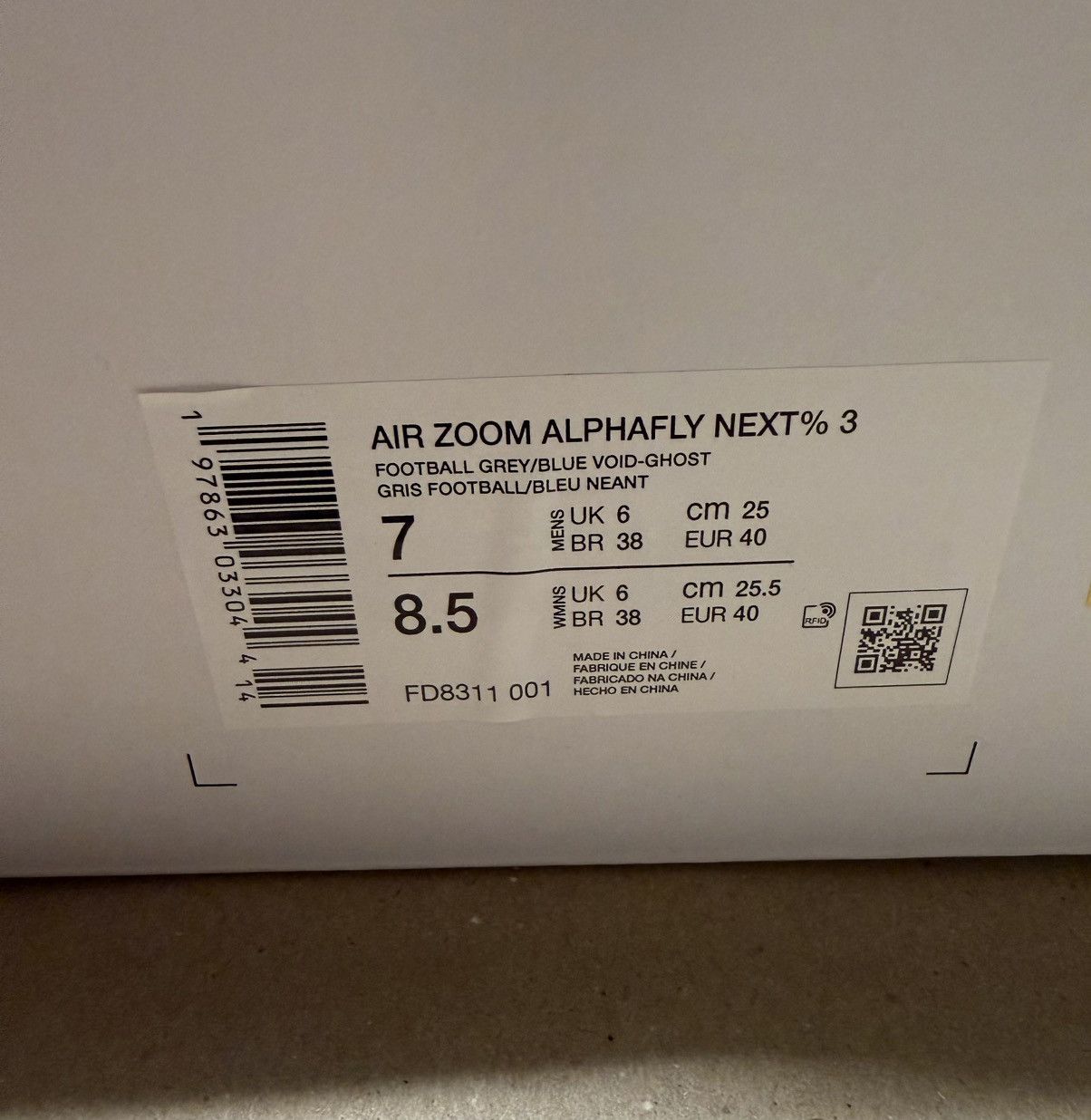 Nike Nike Air Alphafly Next 3% Mens size 7 running shoes NEW! Size US 7 / EU 40 - 7 Thumbnail