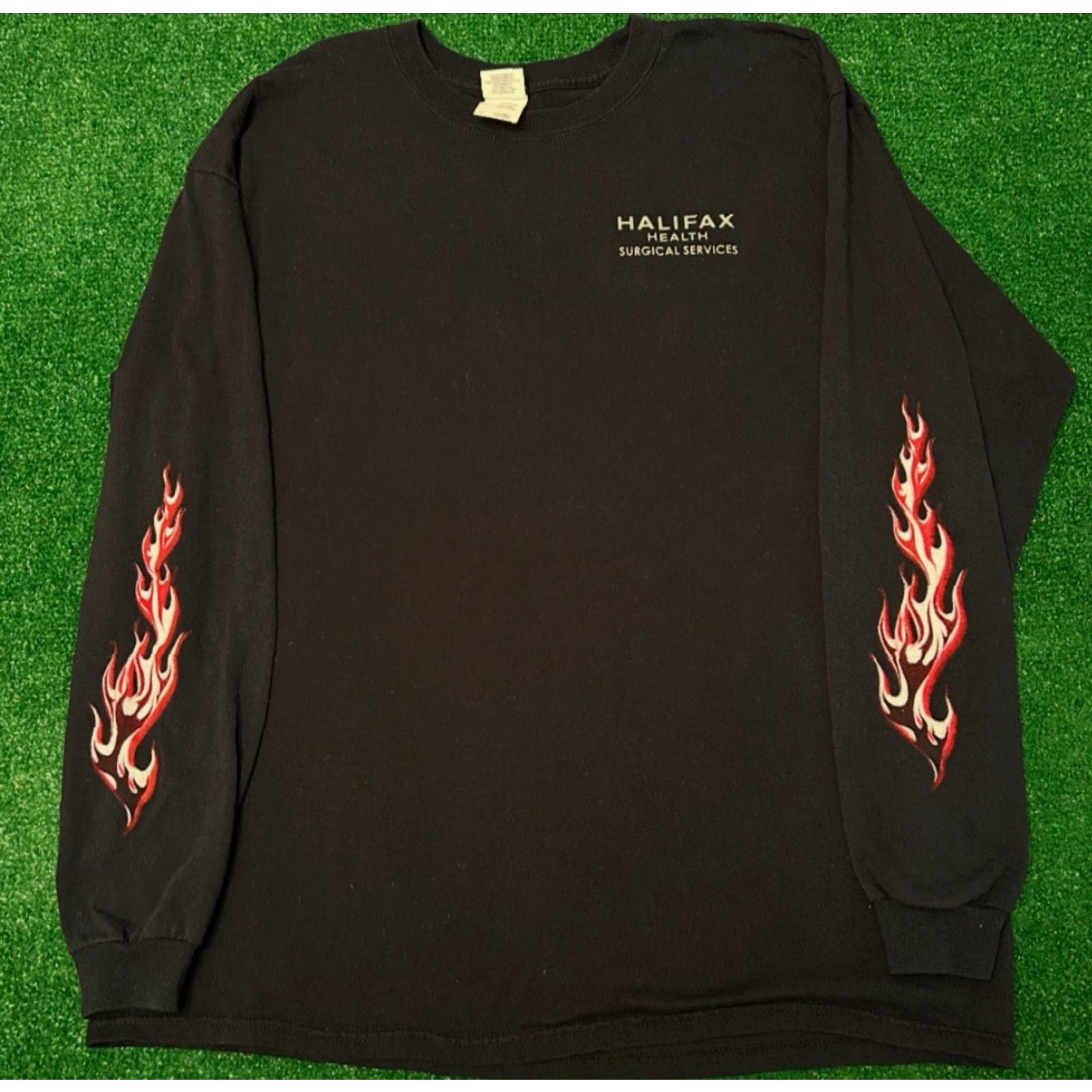 Vintage VINTAGE Y2K Biker Never Drive Faster Then Angel Flames Long Sleeve Shirt Mens XL Size US XL / EU 56 / 4 - 2 Thumbnail