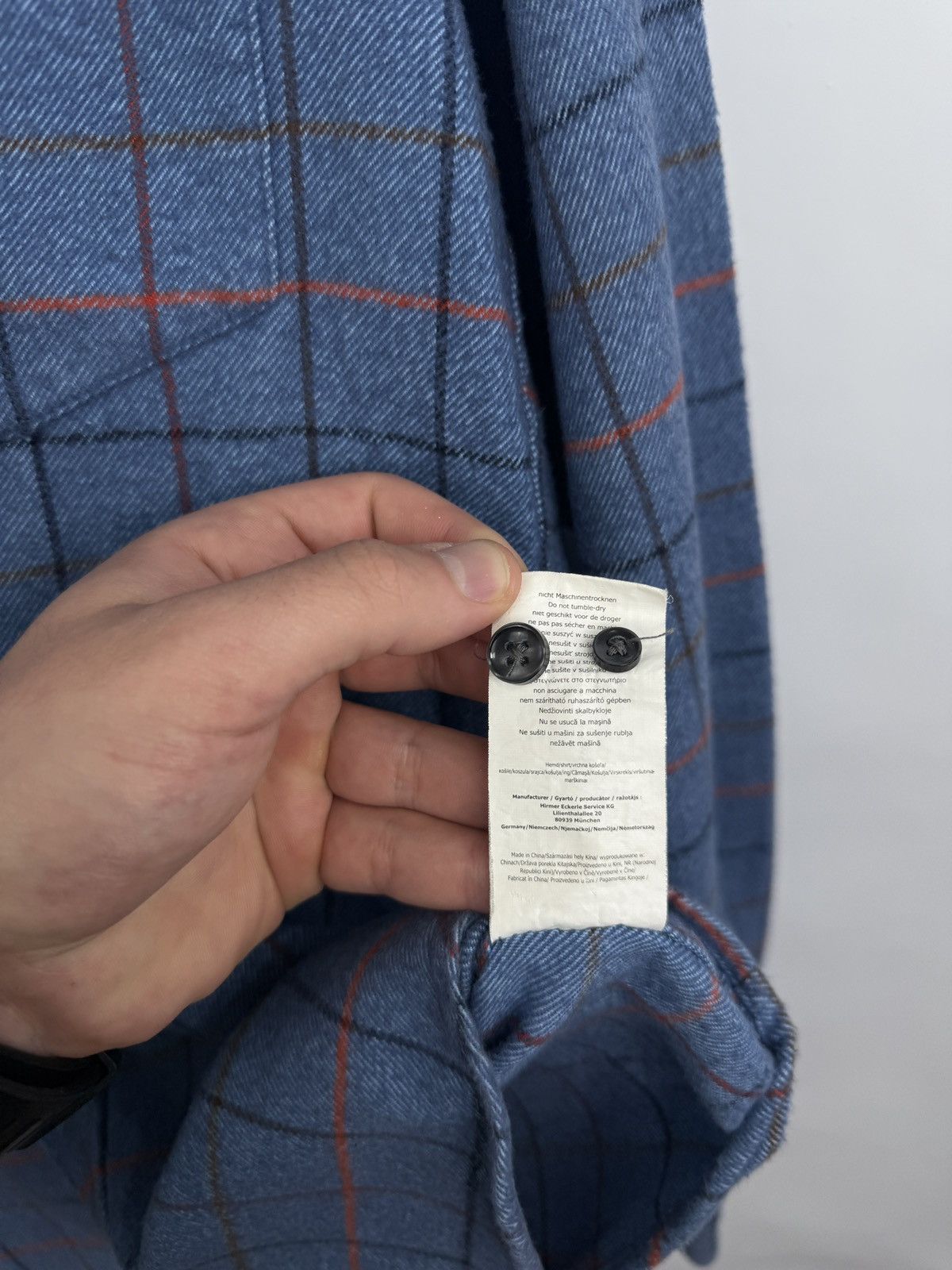 Flannel 🇩🇰 Tom Rusborg Of Copenhagen Luxury Flannel Shirt R13 Style Size US S / EU 44-46 / 1 - 6 Thumbnail