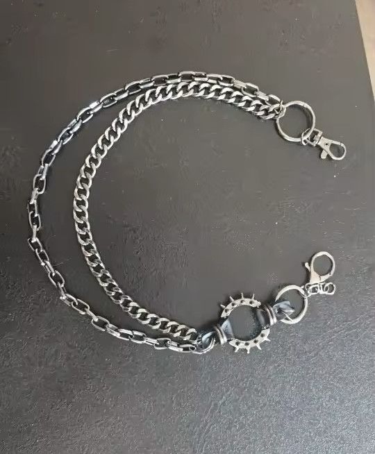 Other Punk Rock Layered Metal Chain Keychains Size ONE SIZE - 7 Thumbnail