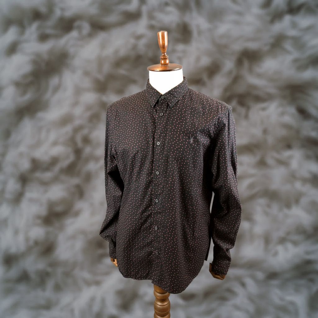 Allsaints AllSaints Shirt XL Black Geometric Patterned Cotton Button-Down Collared N/A Men’s Regular XS-? Size US XL / EU 56 / 4 - 1 Thumbnail