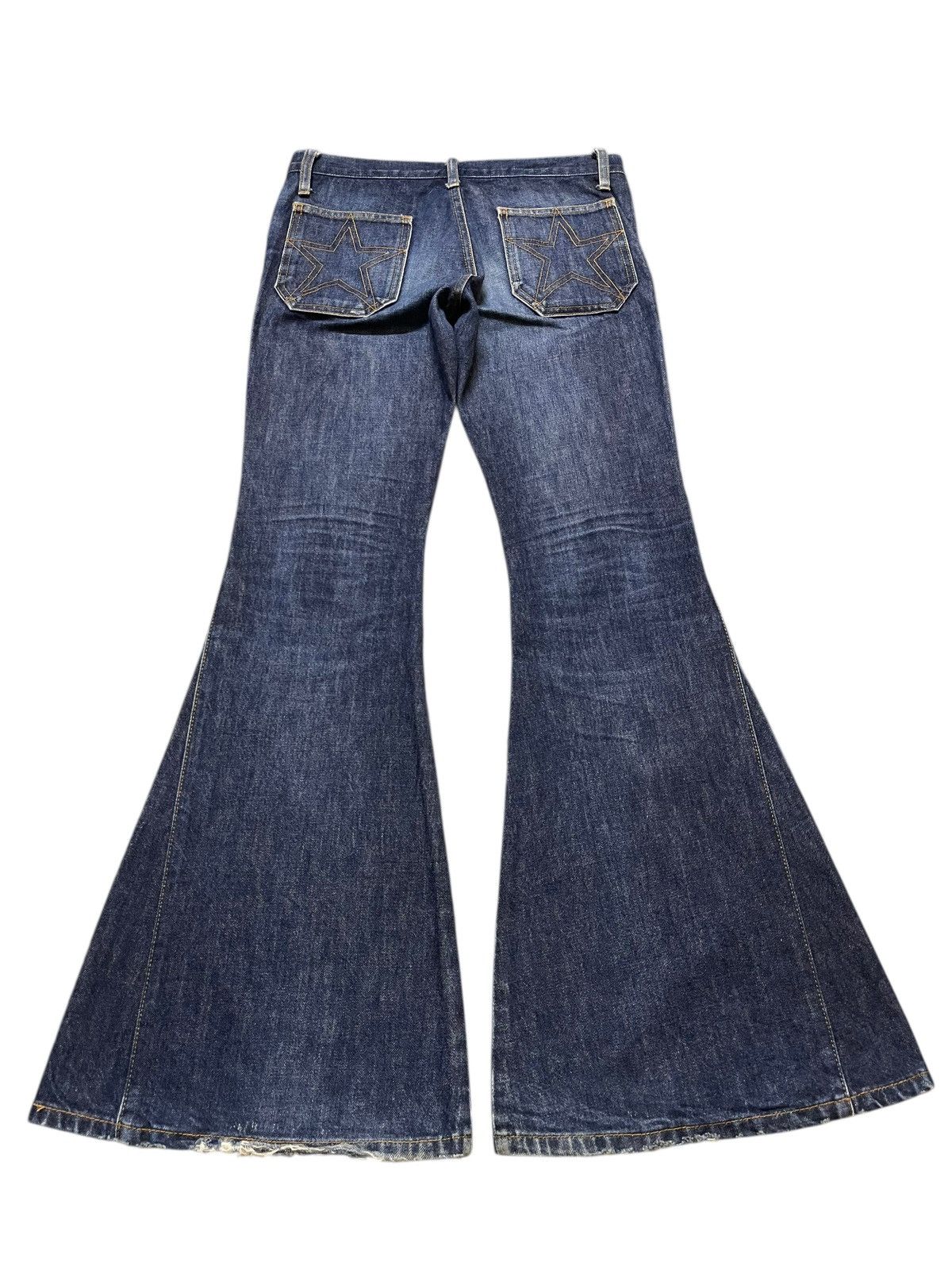 Hysteric Glamour Vintage Japanese Brand Blue Faded Wash Wide Leg Bell Bottom Size US 29 - 2 Thumbnail