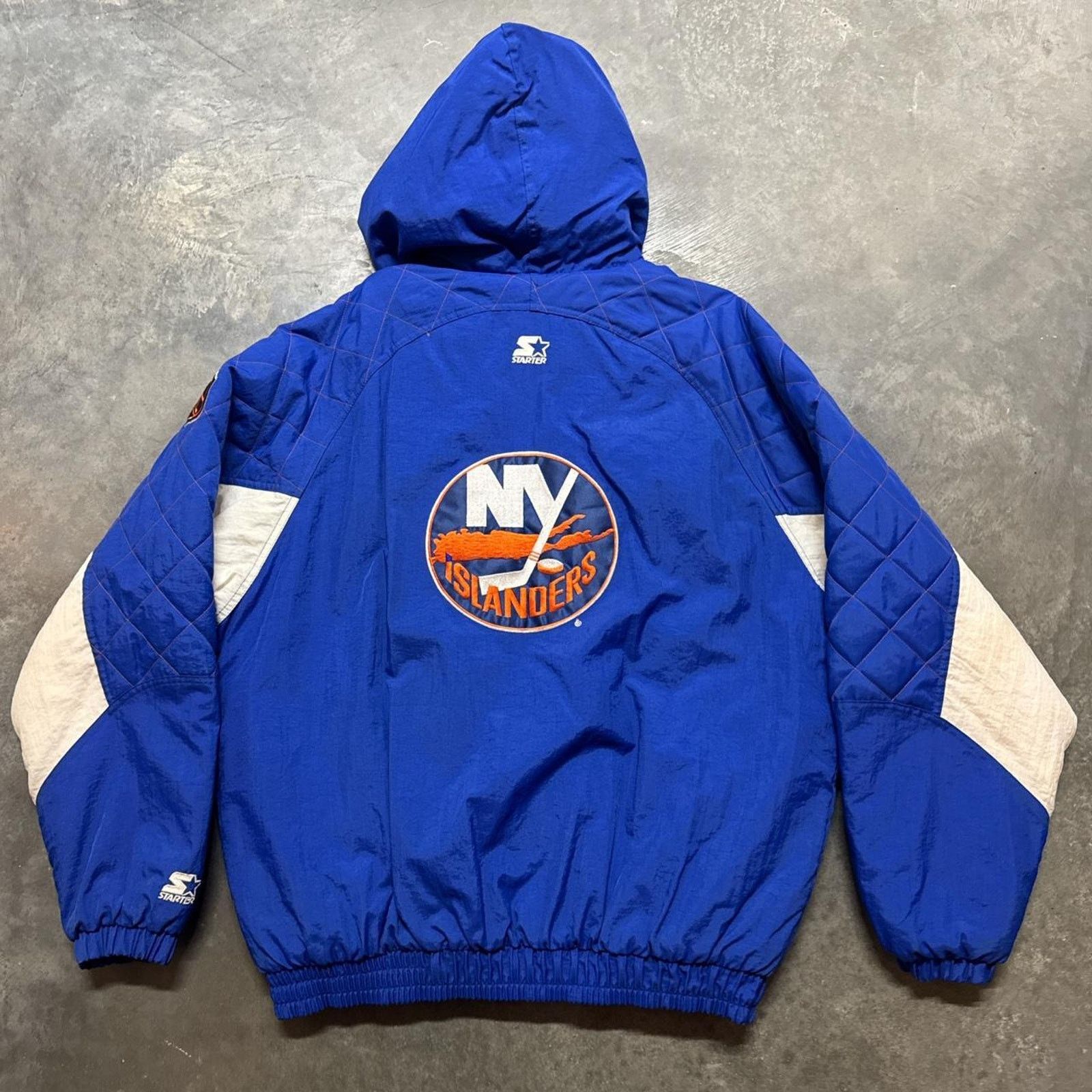 Starter × Vintage Vintage 90s Starter New York Islanders NHL Puffer Jacket Size US XXL / EU 58 / 5 - 3 Thumbnail