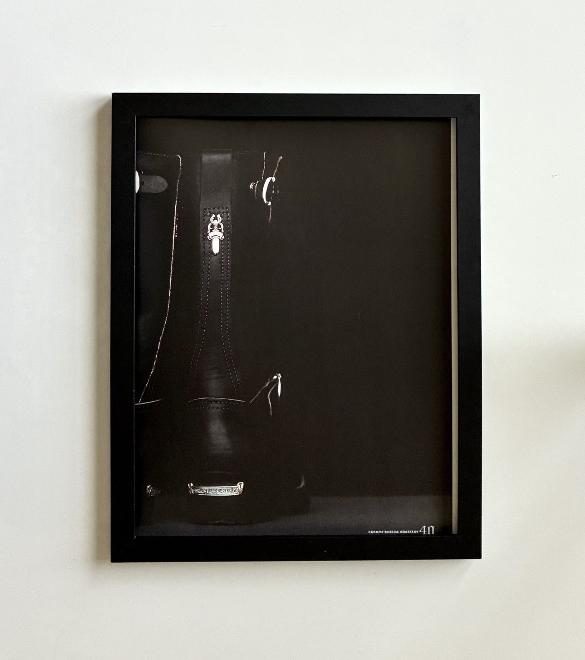 Chrome Hearts Chrome Hearts black boot Framed poster 9x11 Size ONE SIZE - 1 Thumbnail